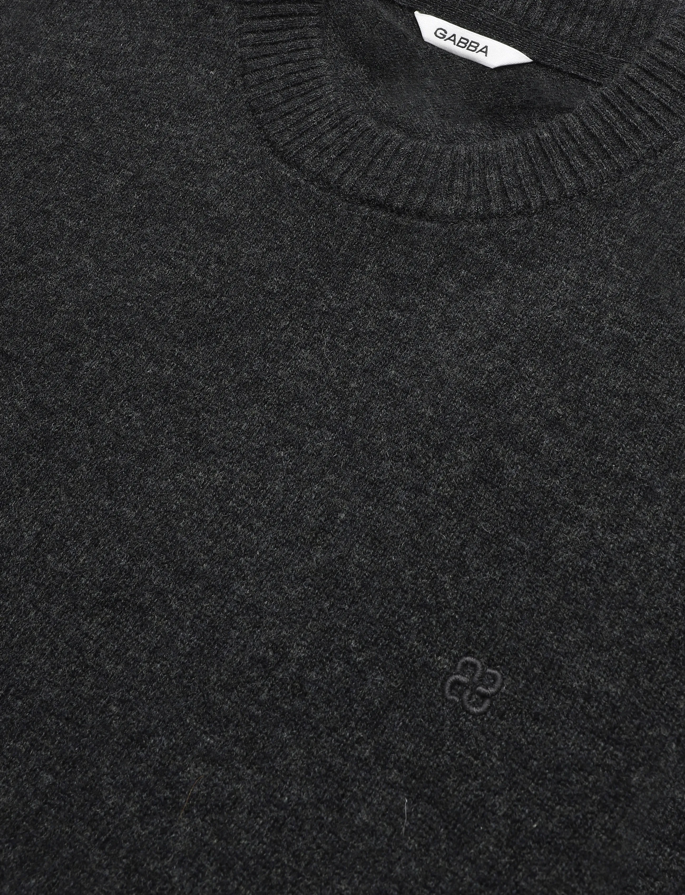 Gabba - GABtokota Element Aico LS Knit - dark grey mel. - 2