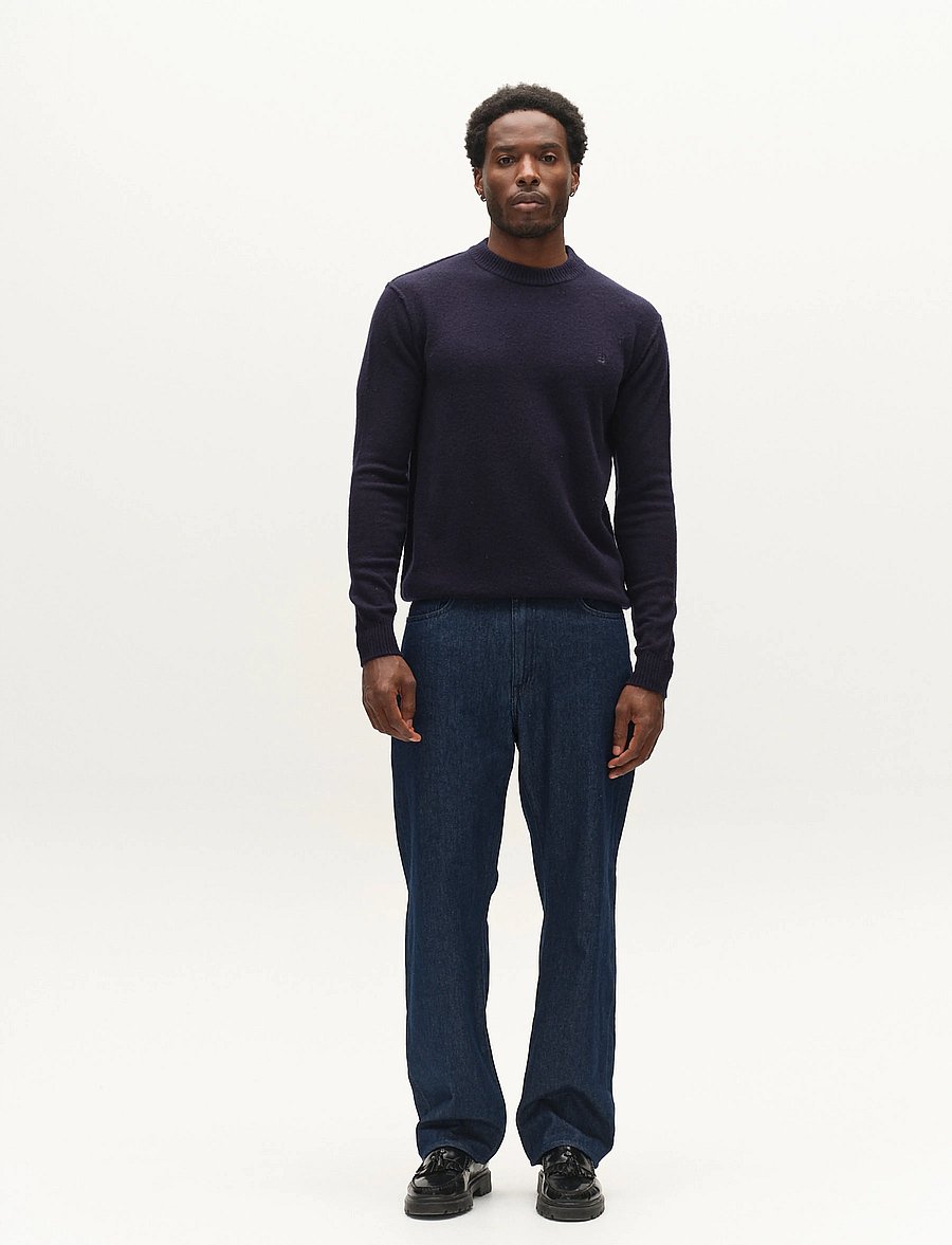 Gabba - GABtokota Element Aico LS Knit - rundhalsad - navy - 0