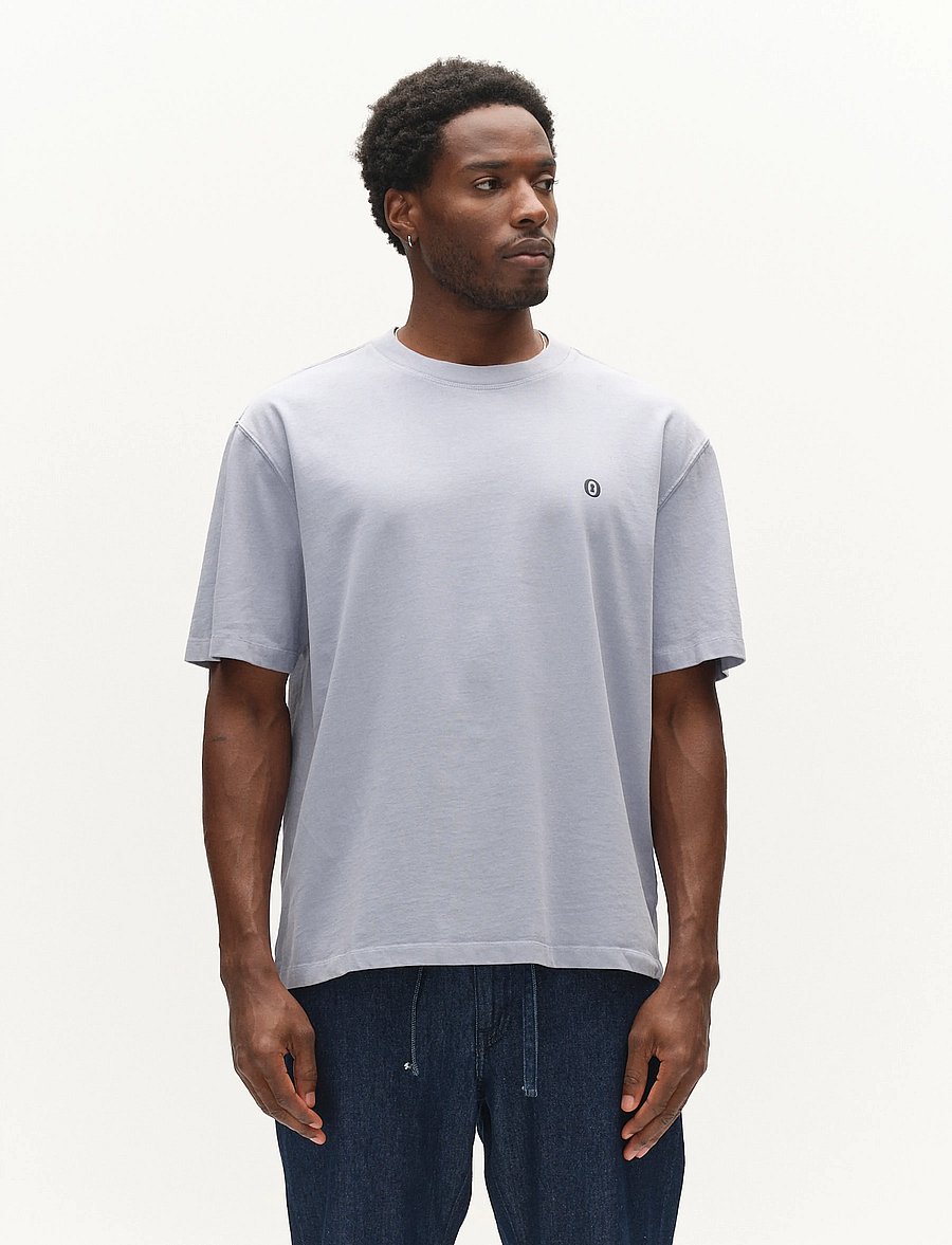 Gabba - GABlegin Wix Boxy Hour Lobby1 SS T-shirt - short-sleeved t-shirts - dusty blue - 4