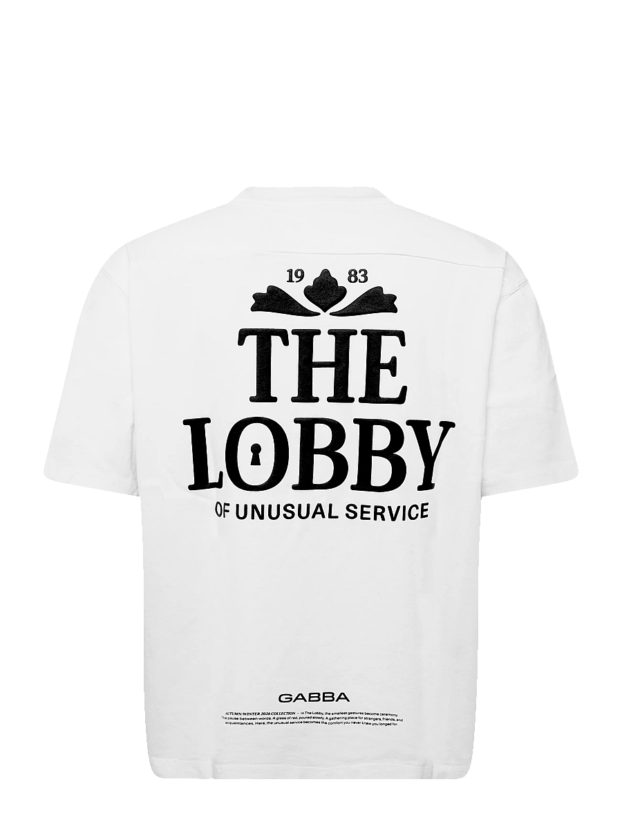 Gabba - GABlegin Wix Boxy Hour Lobby1 SS T-shirt - kortärmade t-shirts - white - 1