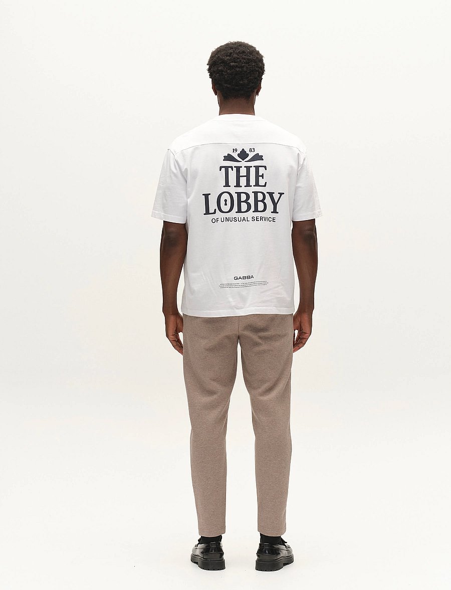 Gabba - GABlegin Wix Boxy Hour Lobby1 SS T-shirt - kurzärmelige t-shirts - white - 3
