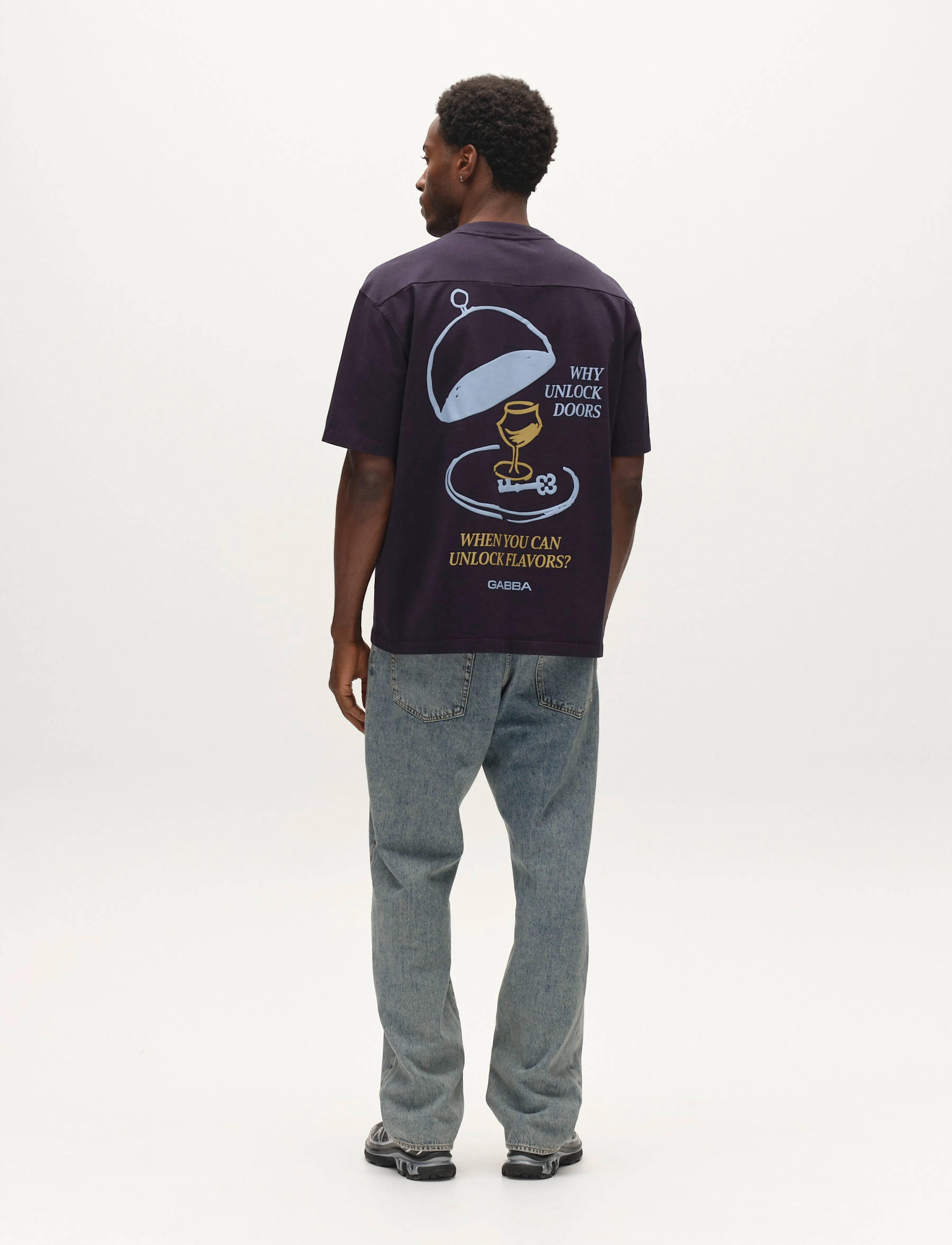 Gabba - GABlegin Wix Boxy Hour Lobby2 SS T-shirt - t-krekli ar īsām piedurknēm - night sky - 3