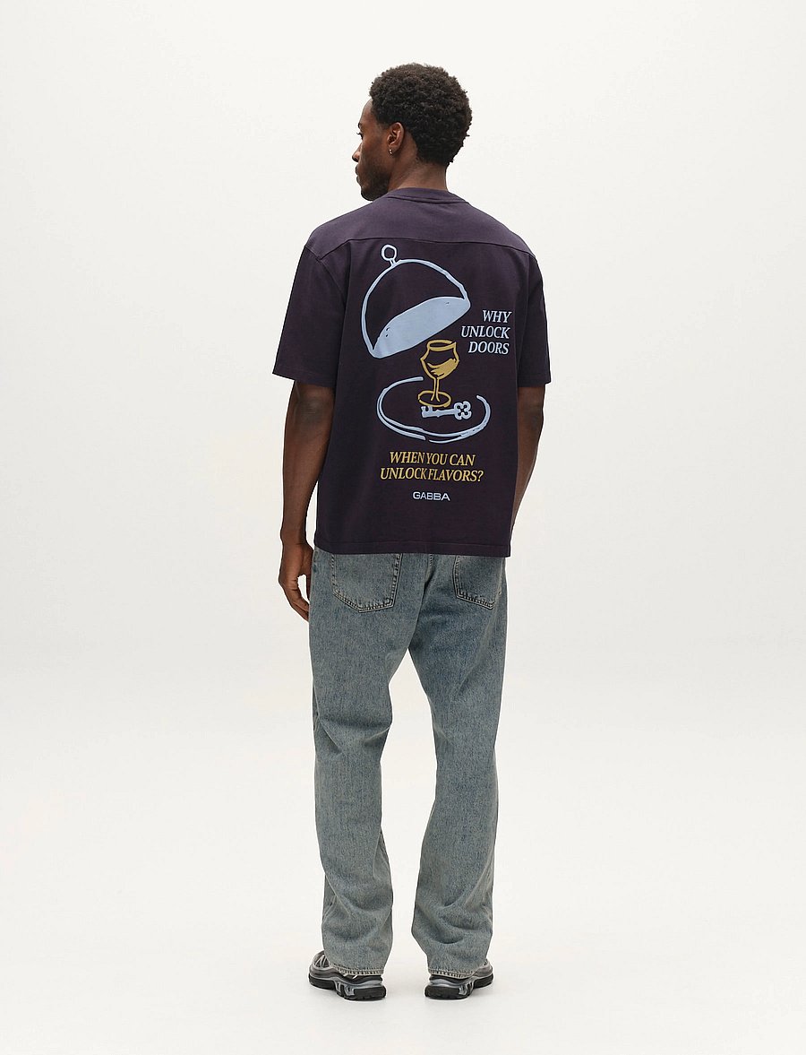 Gabba - GABlegin Wix Boxy Hour Lobby2 SS T-shirt - t-krekli ar īsām piedurknēm - night sky - 3