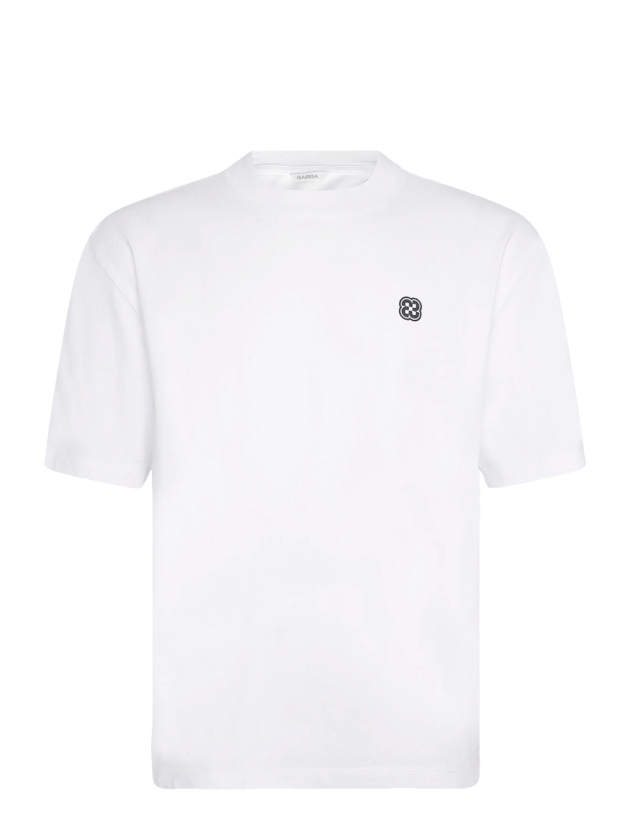 Gabba - GABlegin Wix Boxy Hour Lobby2 SS T-shirt - kortärmade t-shirts - white - 0