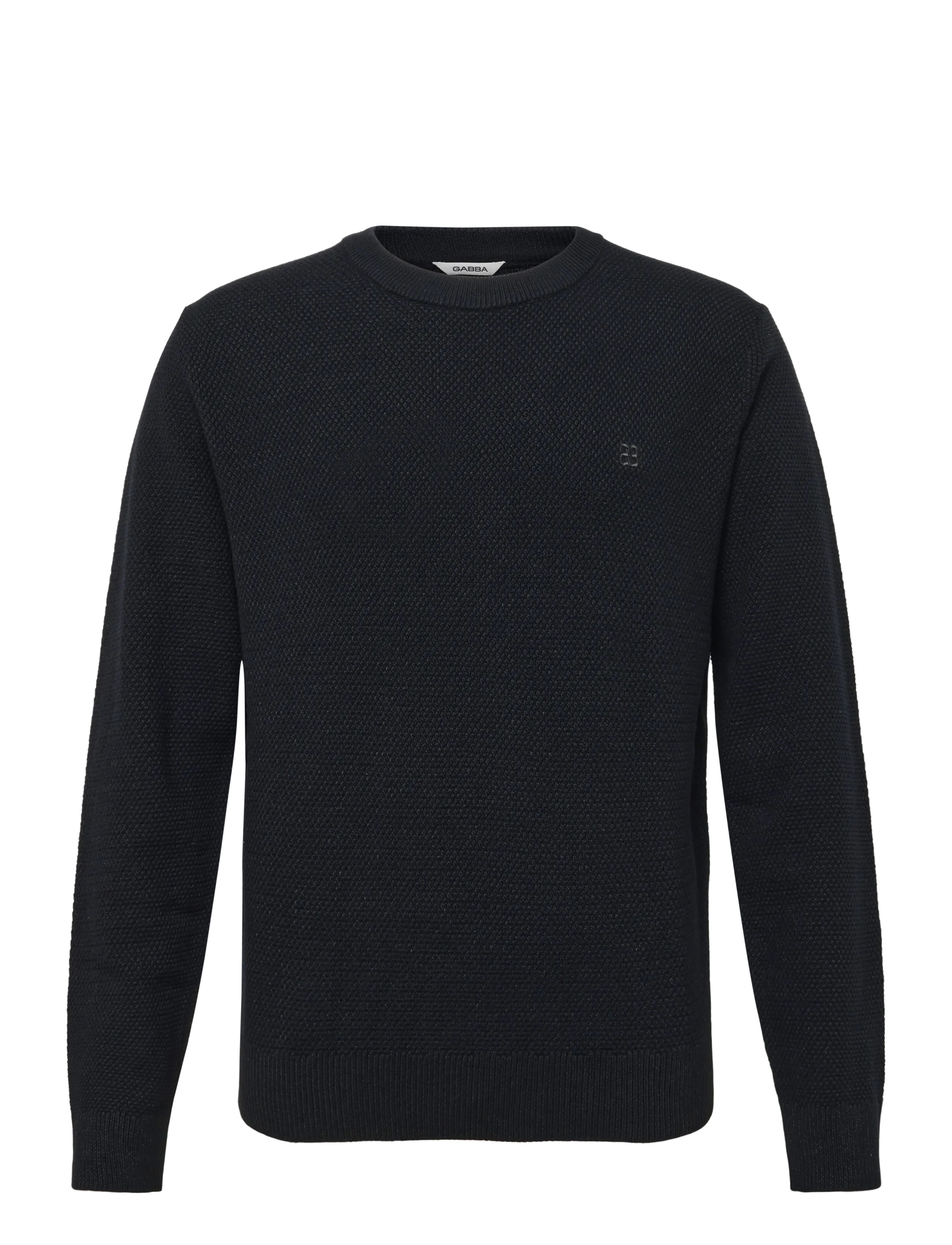 Gabba GABlamix Coro O-Neck LS Knit - Inspiration - BLUE BLACK / navy