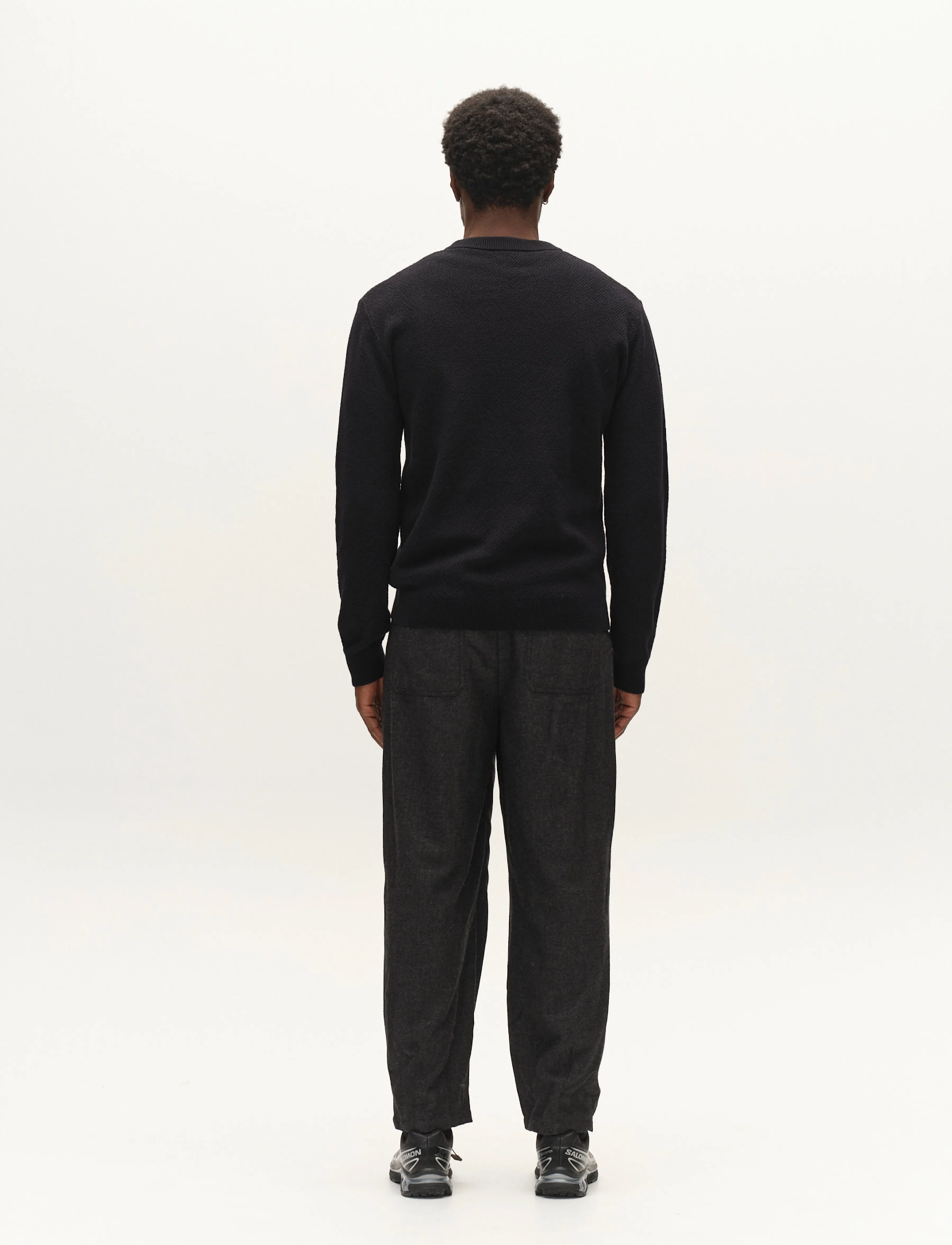 Gabba - GABlamix Coro O-Neck LS Knit - efterårstøj - blue black - 3