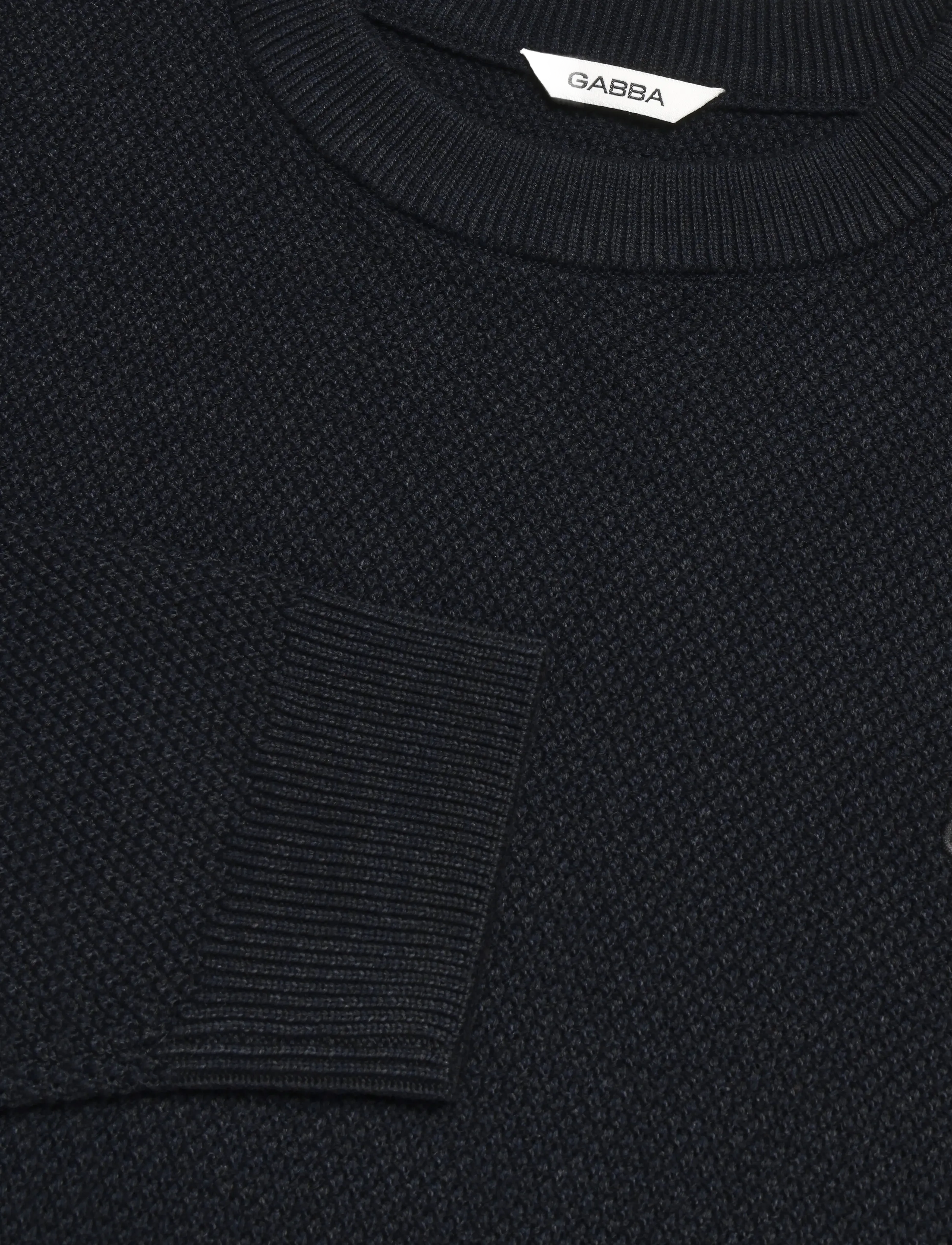 Gabba - GABlamix Coro O-Neck LS Knit - rund hals - blue black - 2
