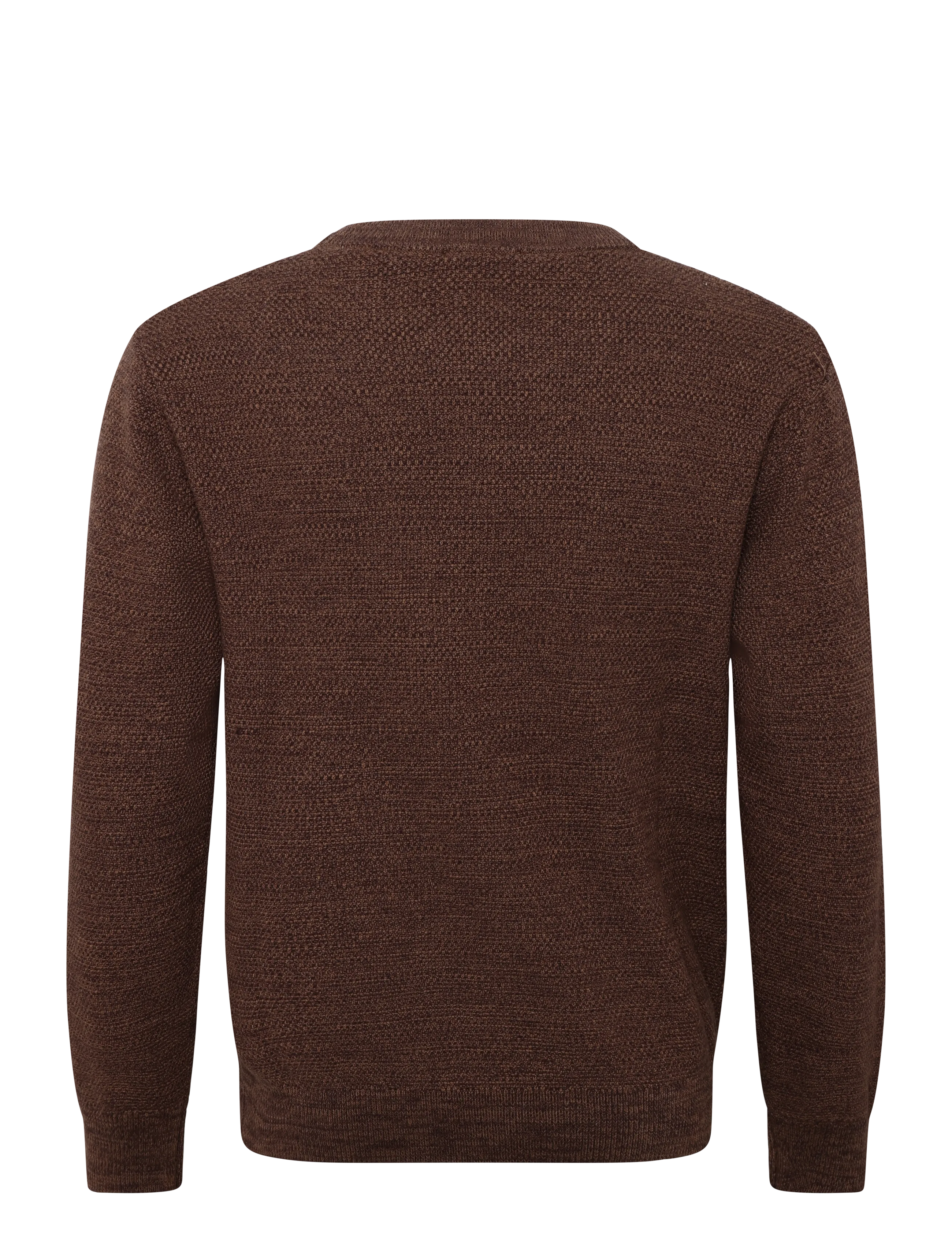 Gabba - GABlamix Coro O-Neck LS Knit - round necks - brown slate - 1