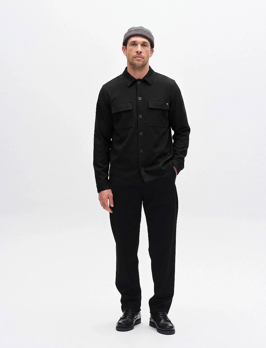 Gabba - GABtogger Push Phin LS Overshirt GRS - Überhemden - black - 0