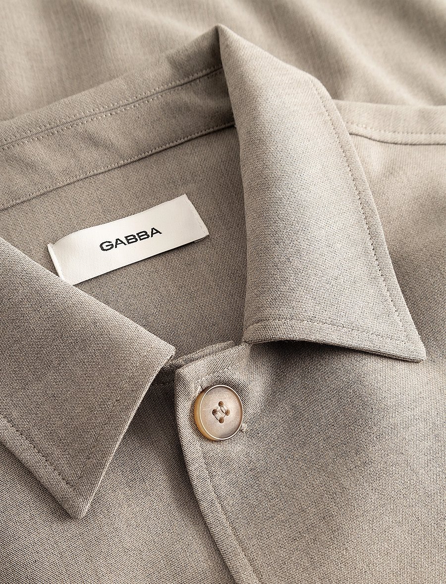 Gabba - GABtogger Push Phin LS Overshirt GRS - puhkuse põhitooted - sand - 2