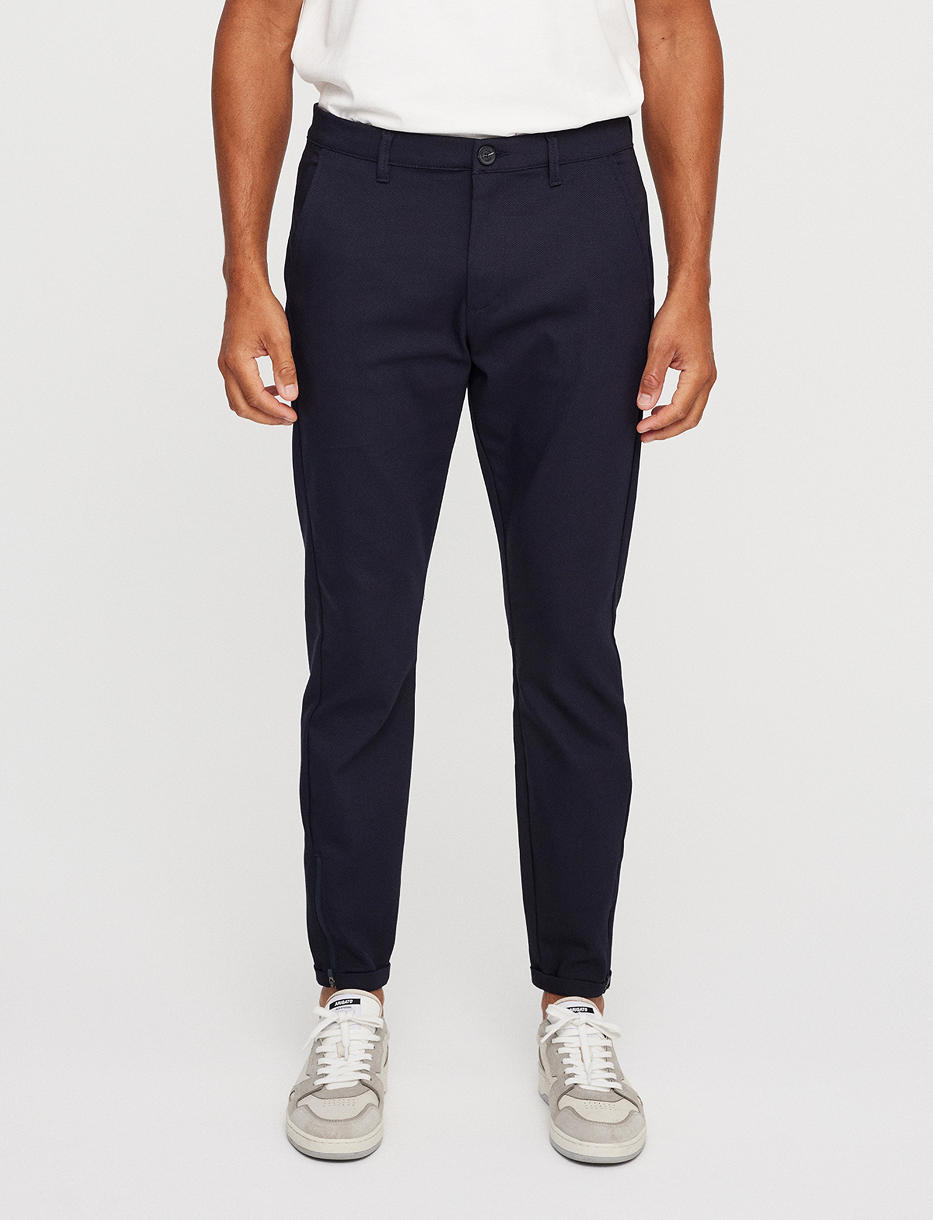 Gabba Pisa Small Dot, XL x 32, Trousers, Marineblau - Chinos, Männerswear