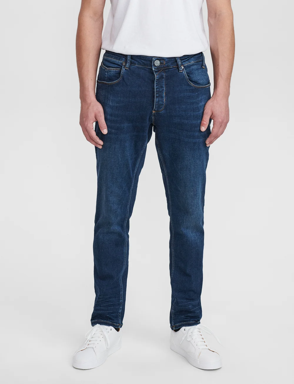 Gabba - Rey K3606 Mid Blue Jeans - slim fit jeans - mid blue denim - 0