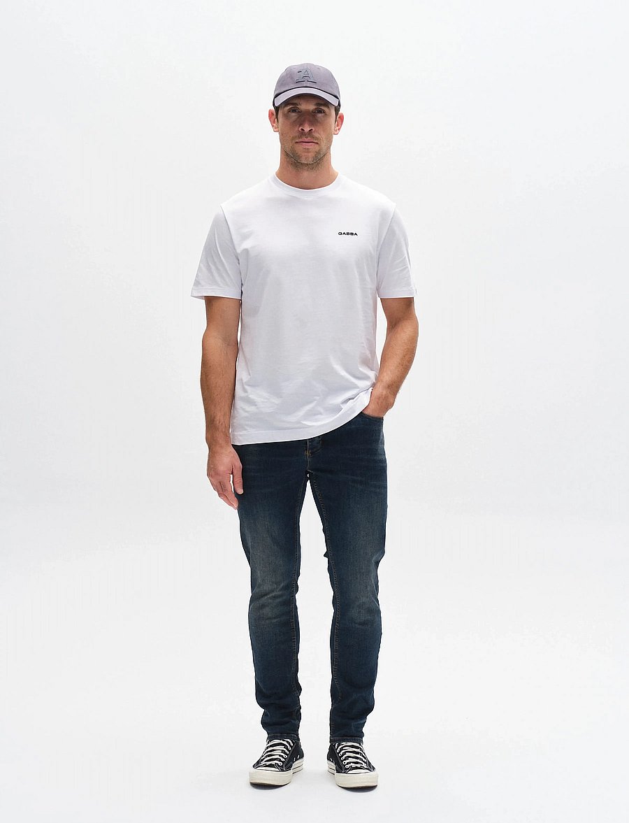 Gabba - Rey K3606 Mid Blue Jeans - slim jeans - mid blue denim - 3