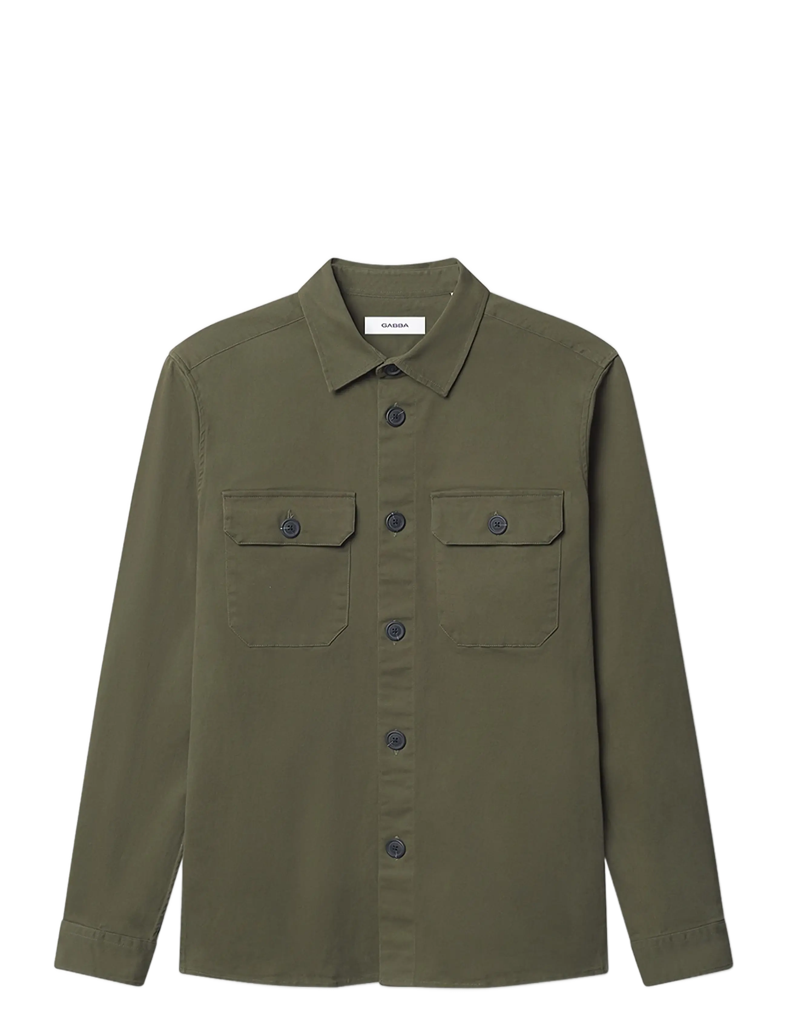 GABBA Gabtopper Ls Shirt Khaki - L - Herren