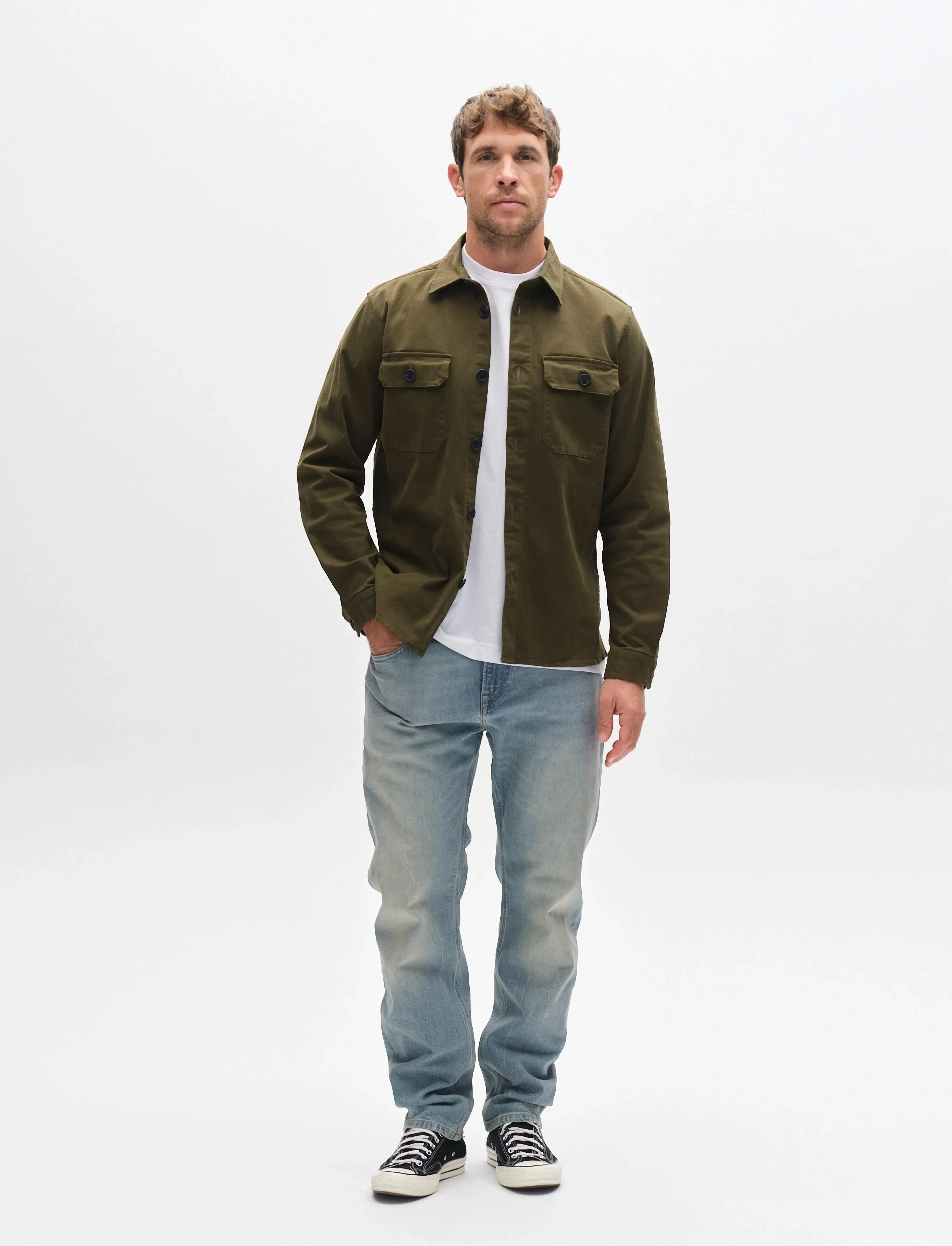 Gabba - GABtopper LS Shirt - svarīgi brīvdienās - army - 3
