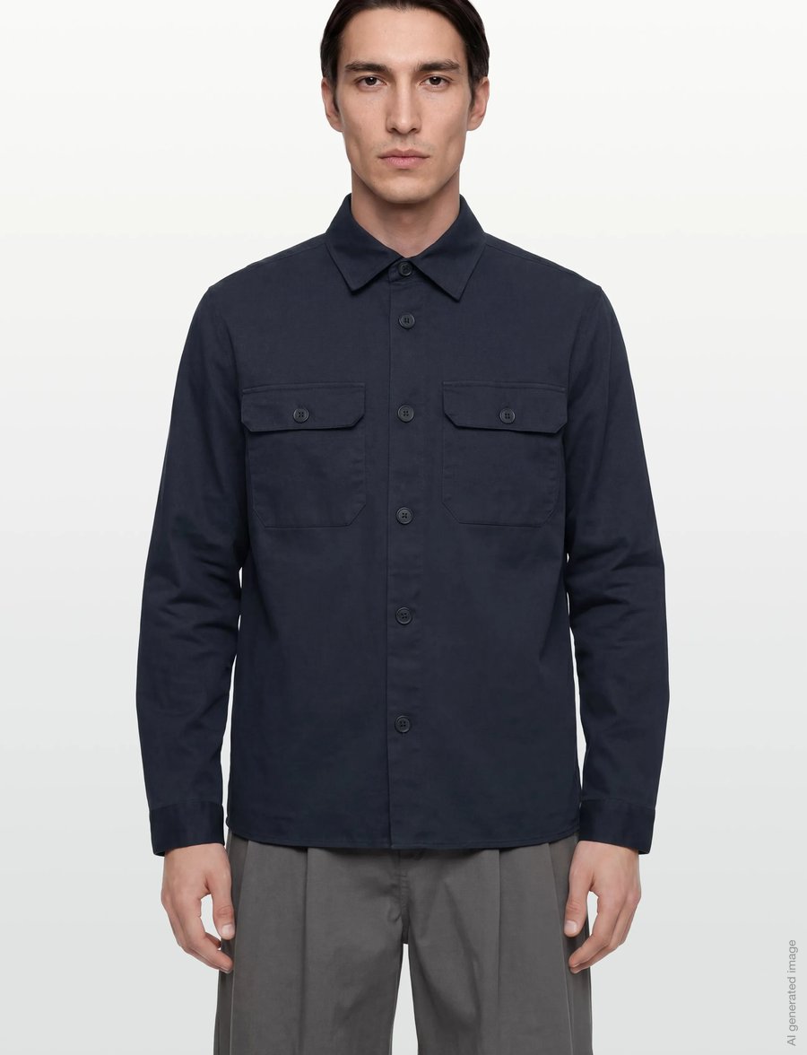 Gabba - GABtopper LS Shirt - Überhemden - blue black - 3