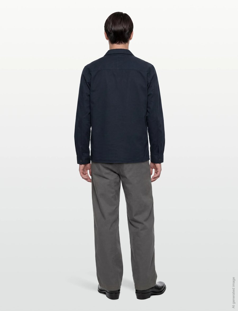 Gabba - GABtopper LS Shirt - Überhemden - blue black - 4