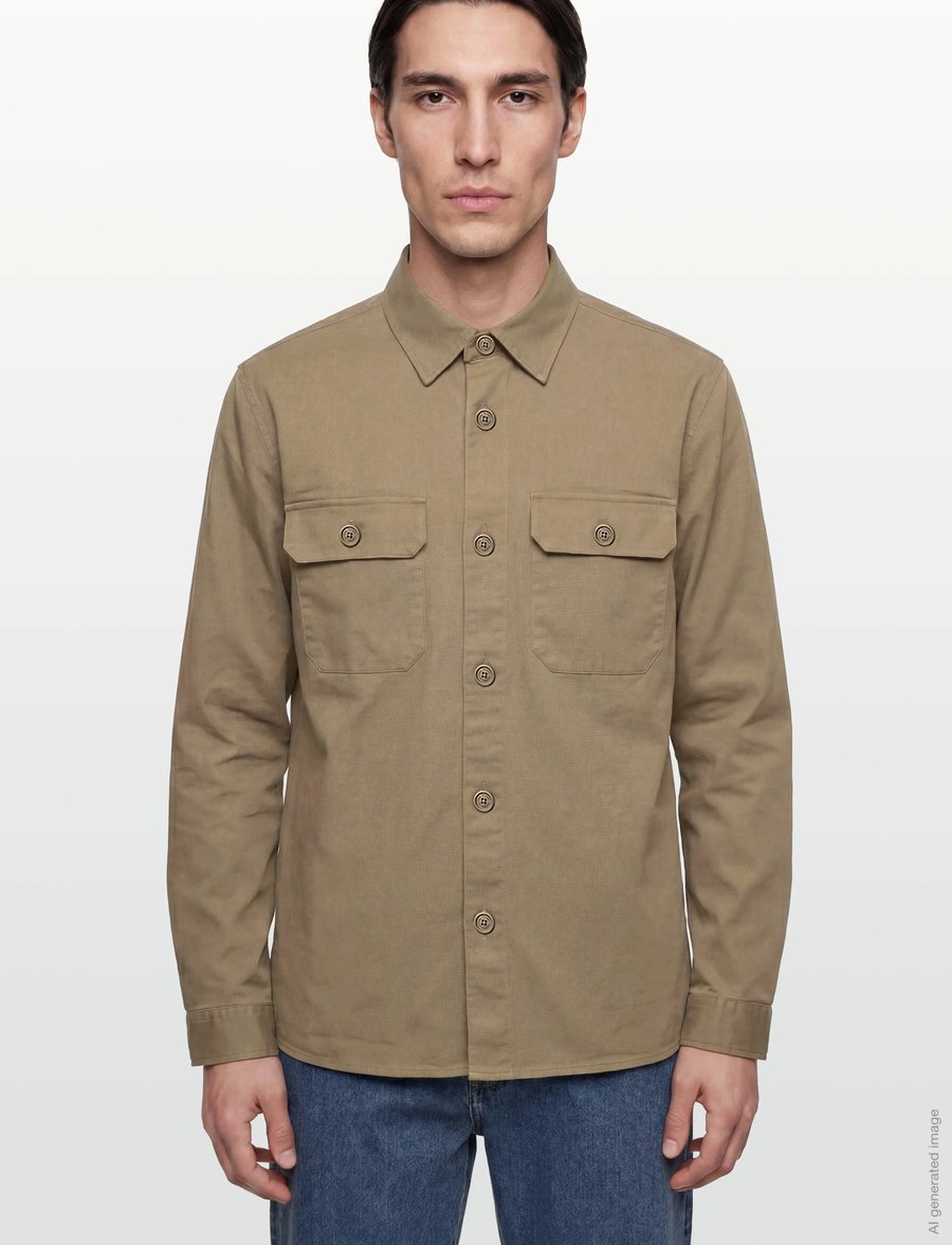 Gabba - GABtopper LS Shirt - Überhemden - dusty olive - 3