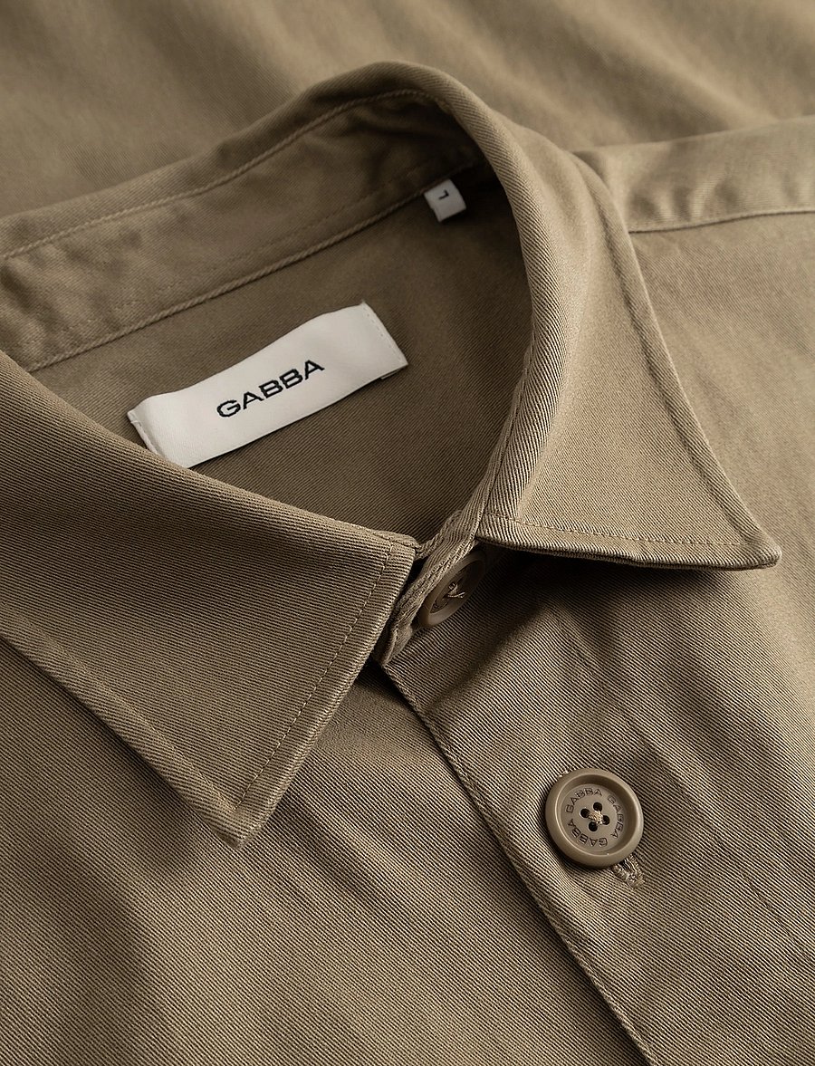 Gabba - GABtopper LS Shirt - Überhemden - dusty olive - 5