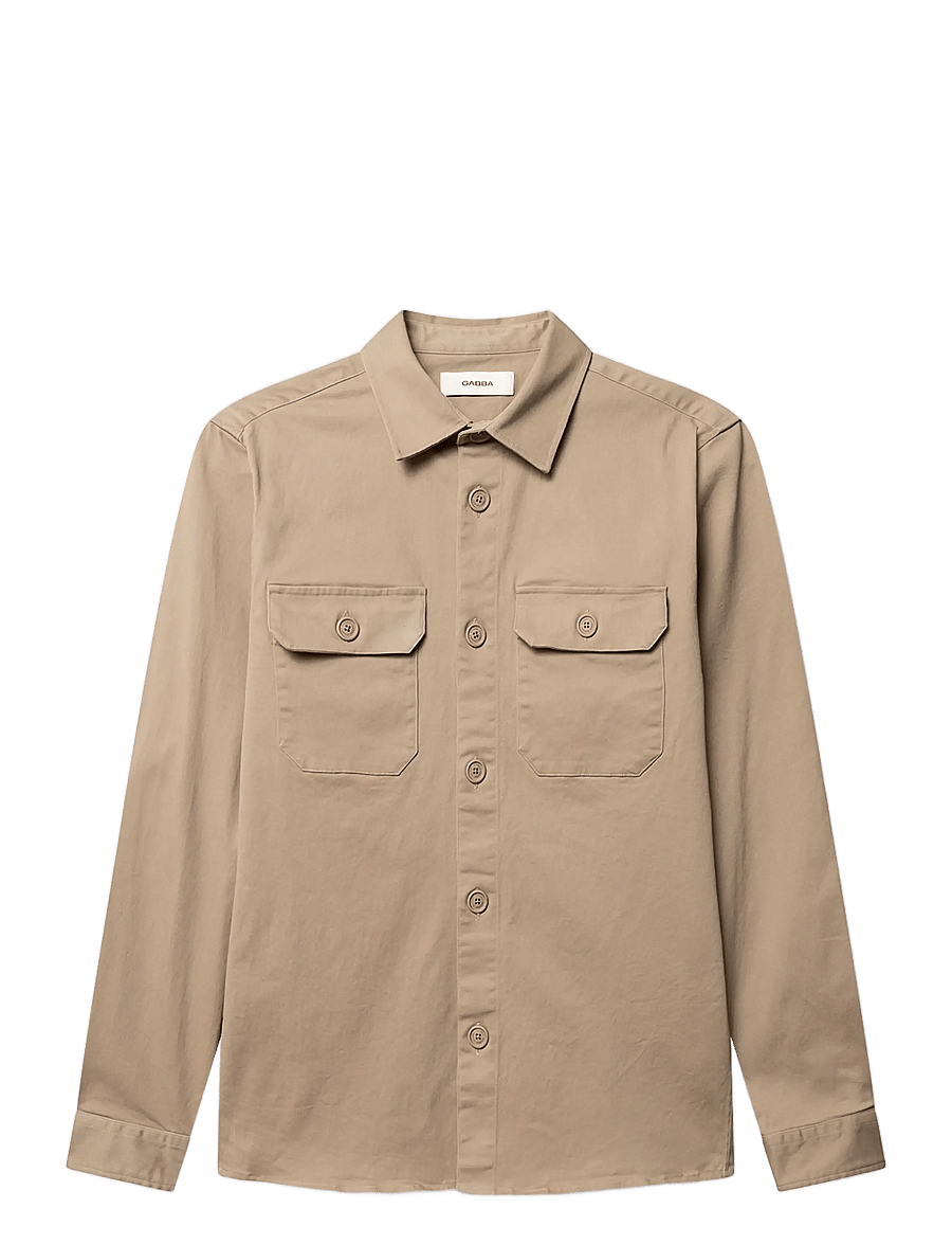Gabba - GABtopper LS Shirt - Überhemden - sand plaza - 1