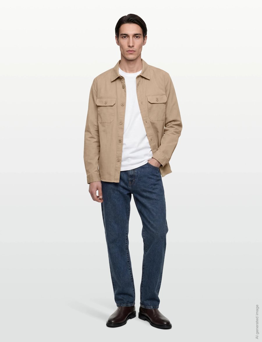 Gabba - GABtopper LS Shirt - Überhemden - sand plaza - 0