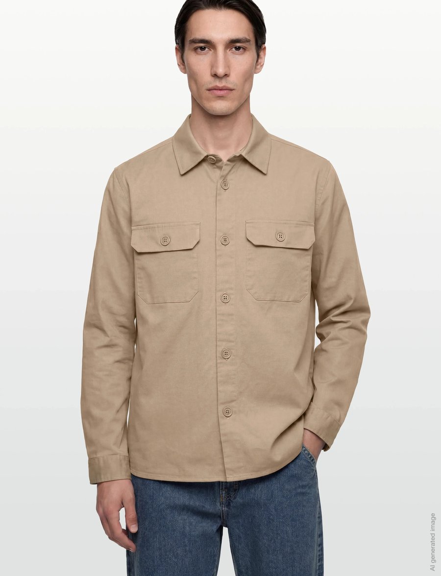 Gabba - GABtopper LS Shirt - Überhemden - sand plaza - 3