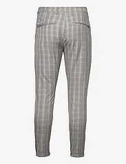Gabba - Pisa Len Check Pant - kostymbyxor - lt. brown - 1