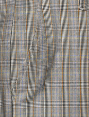 Gabba - Pisa Len Check Pant - Ülikonnapüksid - lt. brown - 5