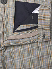 Gabba - Pisa Len Check Pant - kostiumo kelnės - lt. brown - 6