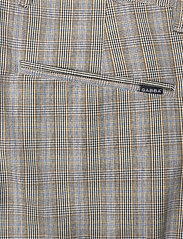 Gabba - Pisa Len Check Pant - Ülikonnapüksid - lt. brown - 7