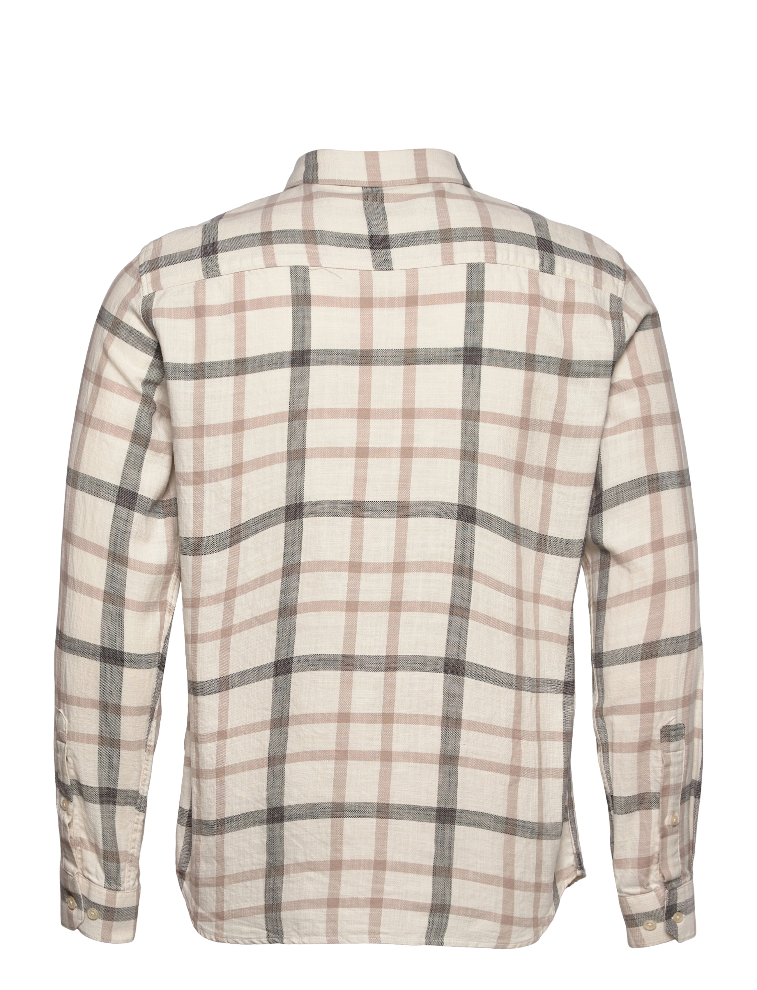Gabba - York Big Check LS Shirt - beige check - 1