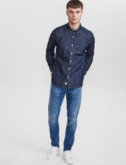 Gabba - Athlon Dark Denim Shirt - jeansskjortor - dark denim - 4