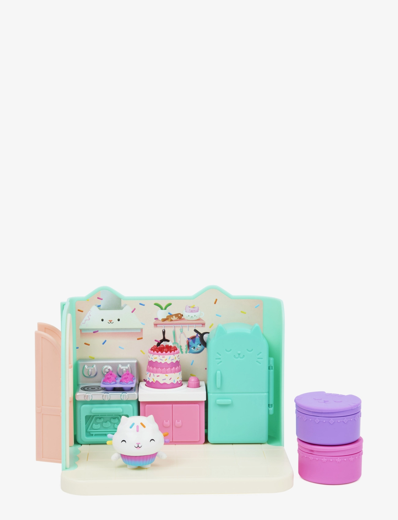 Gabby's Dollhouse - Gabby's Dollhouse Deluxe Room - Cakey's Kitchen - legesæt - multi - 2