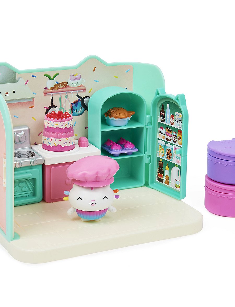 Gabby's Dollhouse - Gabby's Dollhouse Deluxe Room - Cakey's Kitchen - leikfangasett - multi - 0