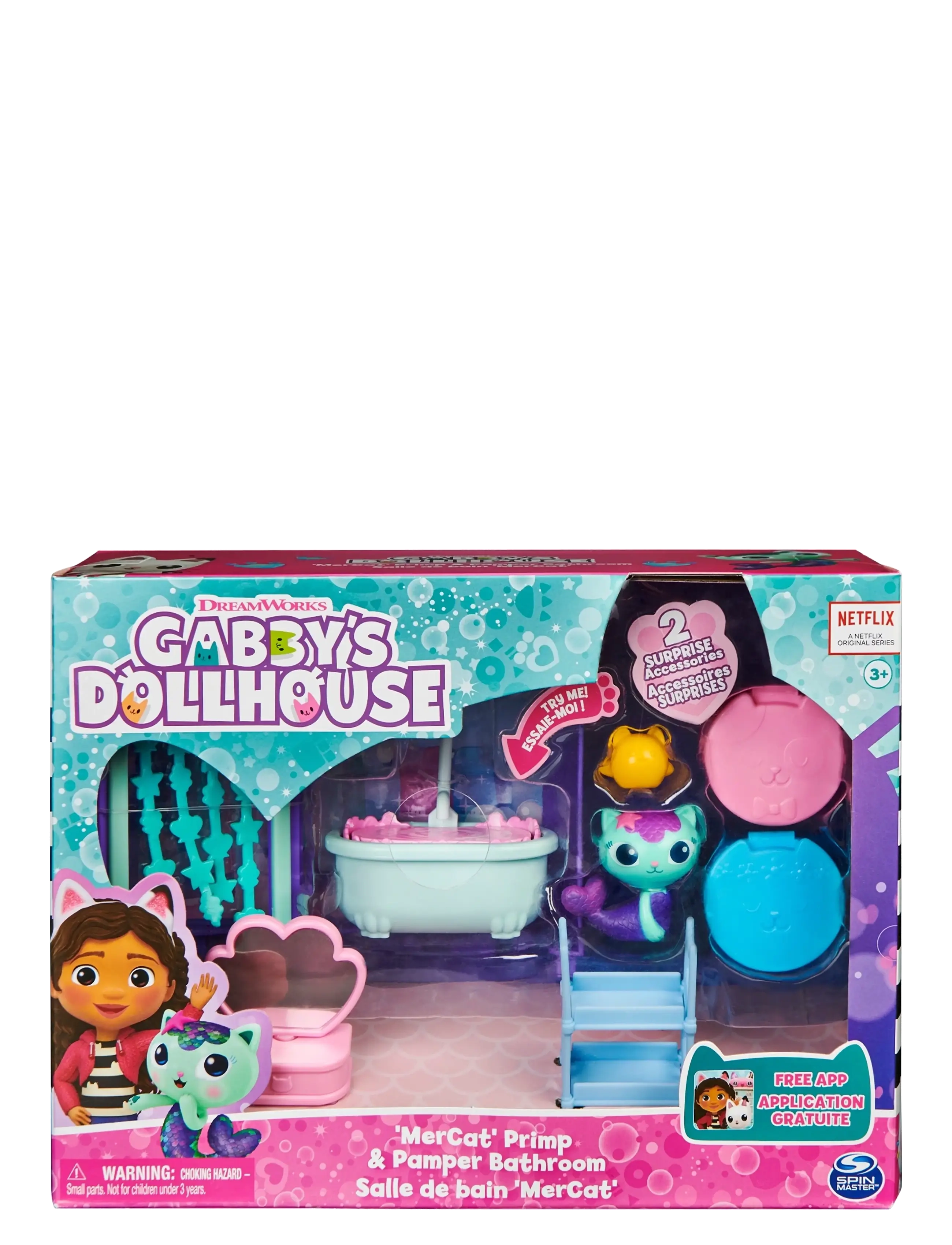 Gabby's Dollhouse Gabby's Dollhouse Deluxe Room - MerCat's Bathroom - Leksakssets & Figurer - MULTI / multi