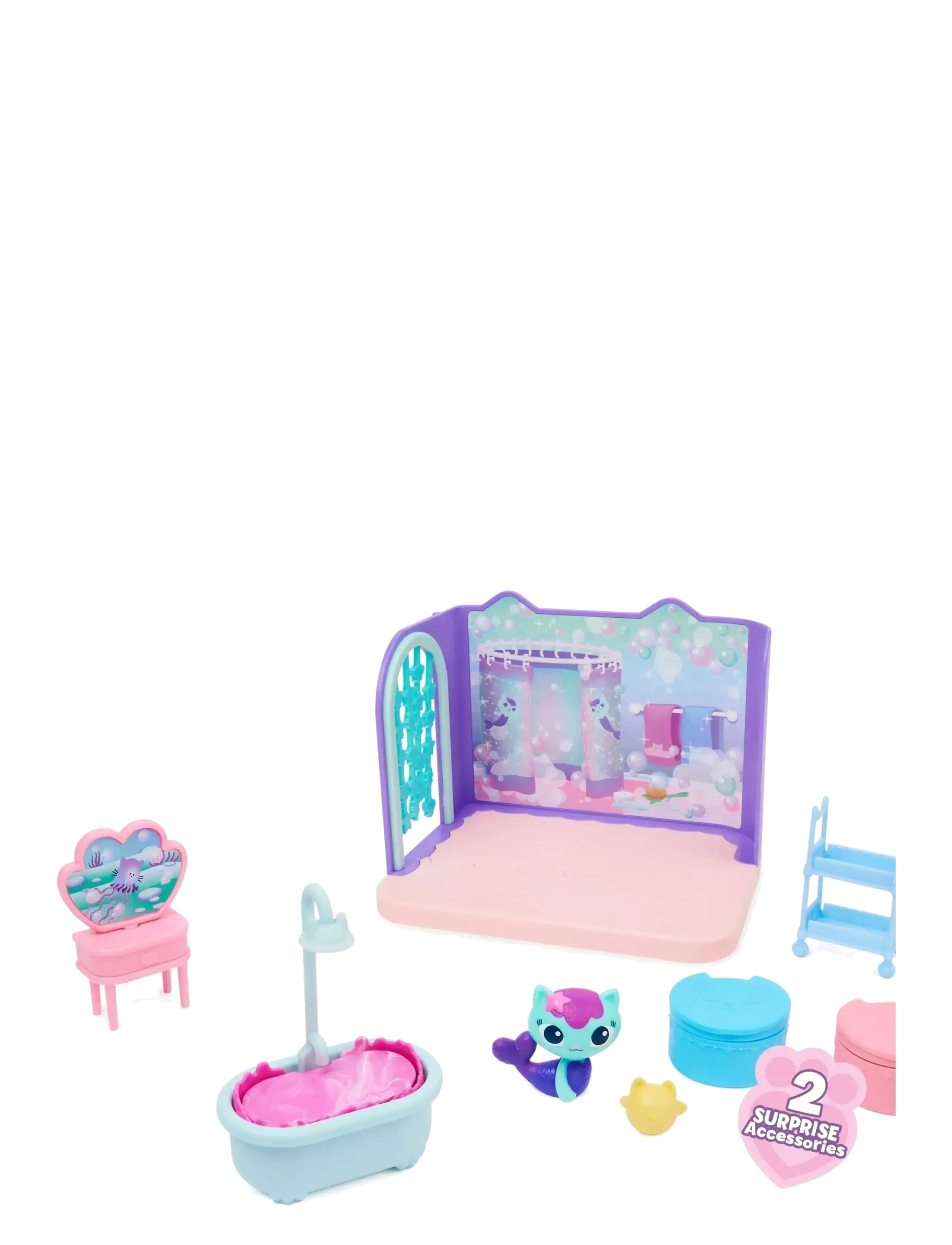 Gabby's Dollhouse - Gabby's Dollhouse Deluxe Room - MerCat's Bathroom - lekset - multi - 3