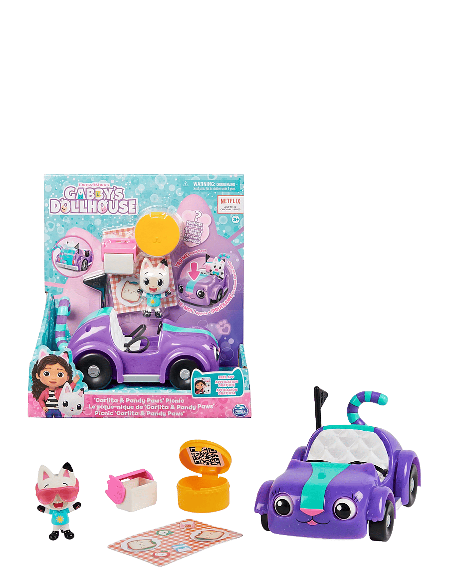 Gabby's Dollhouse - Gabby´s Dollhouse Carlita & Pandy Paws Picnic - leikfangabílar - multi - 1
