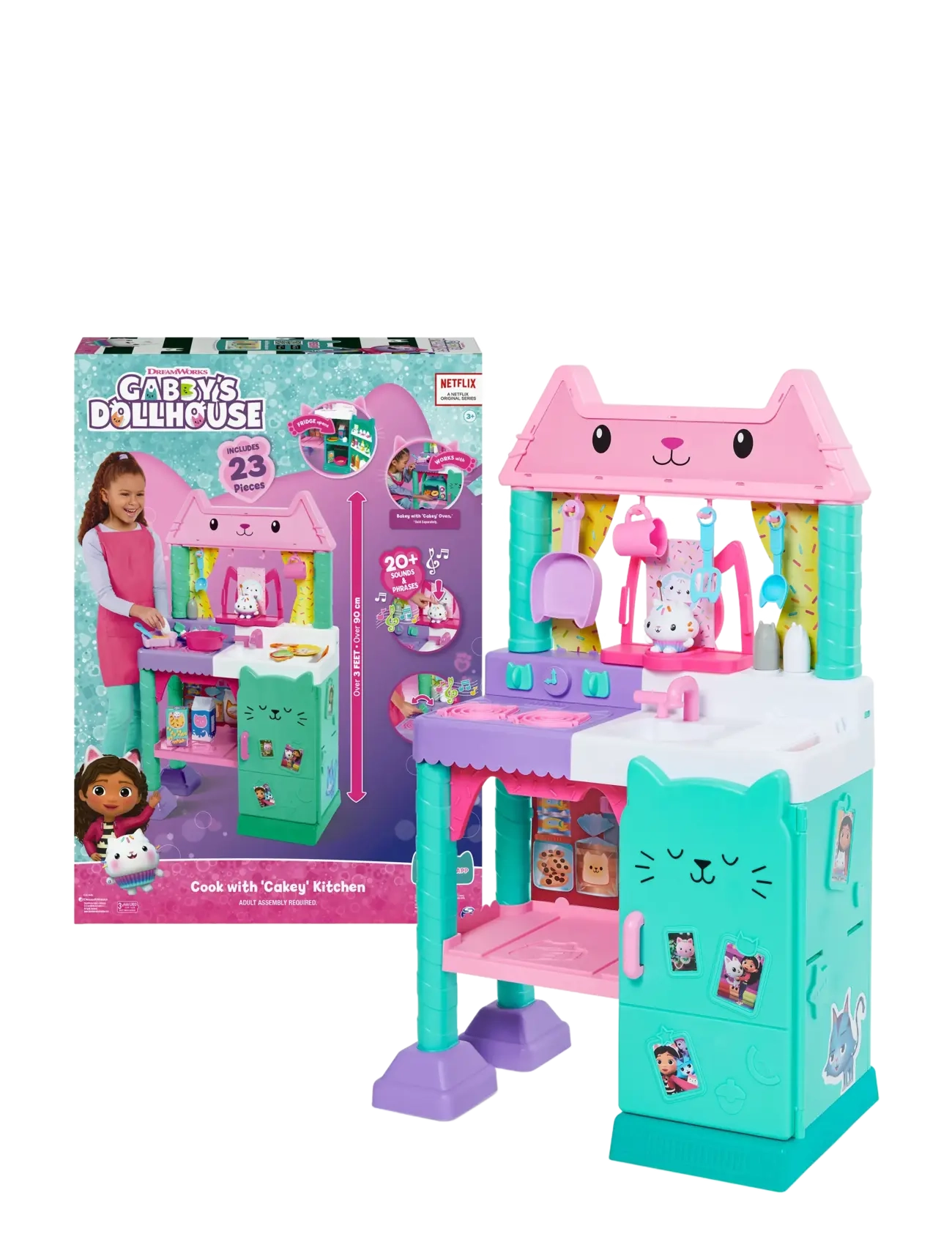 Gabby's Dollhouse Cakey Kitchen, Børn, Toy Kitchens, Multi/mønstret, Str: ONE SIZE