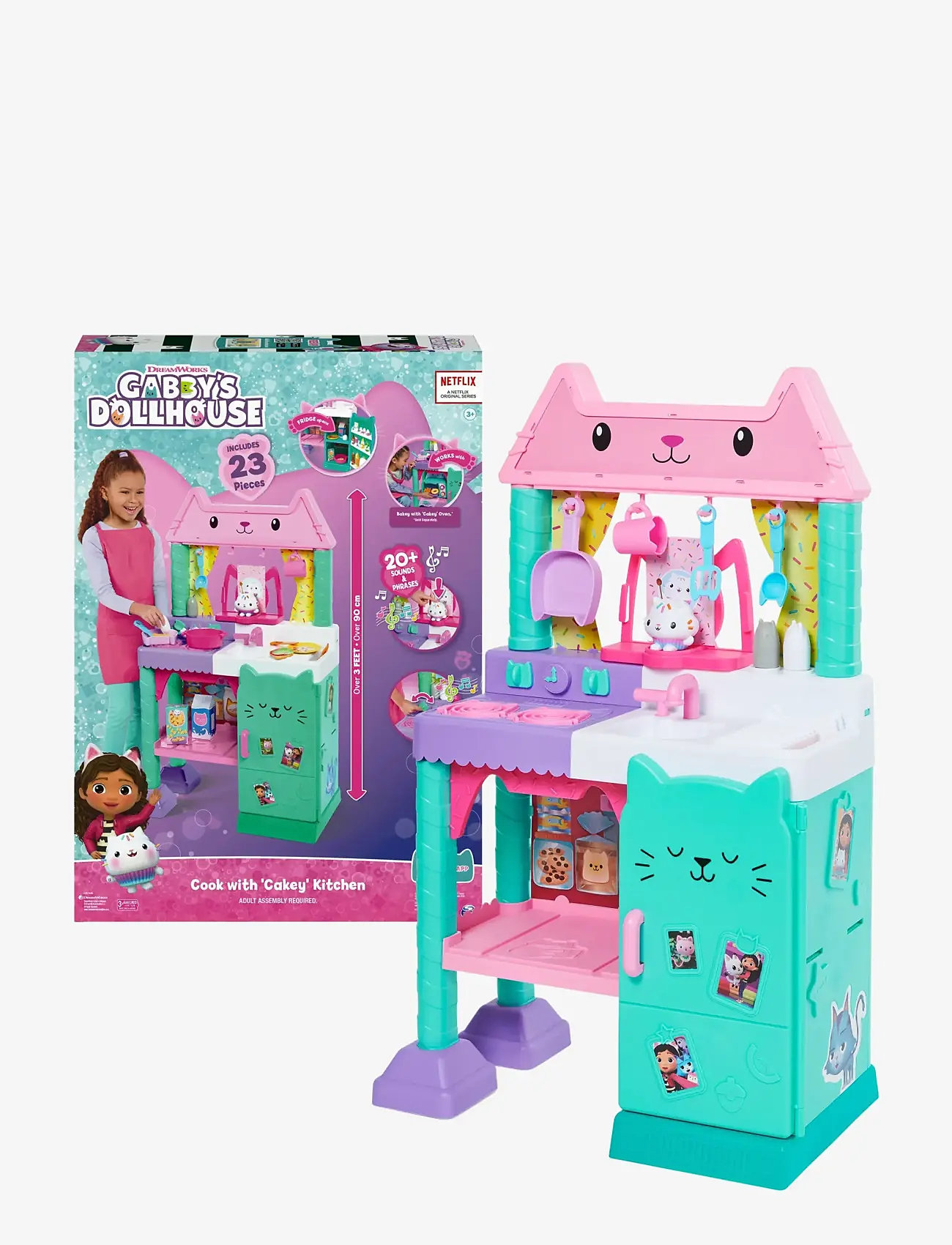 Gabby's Dollhouse - Gabby's Dollhouse Cakey Kitchen - leksakskök - multi - 0