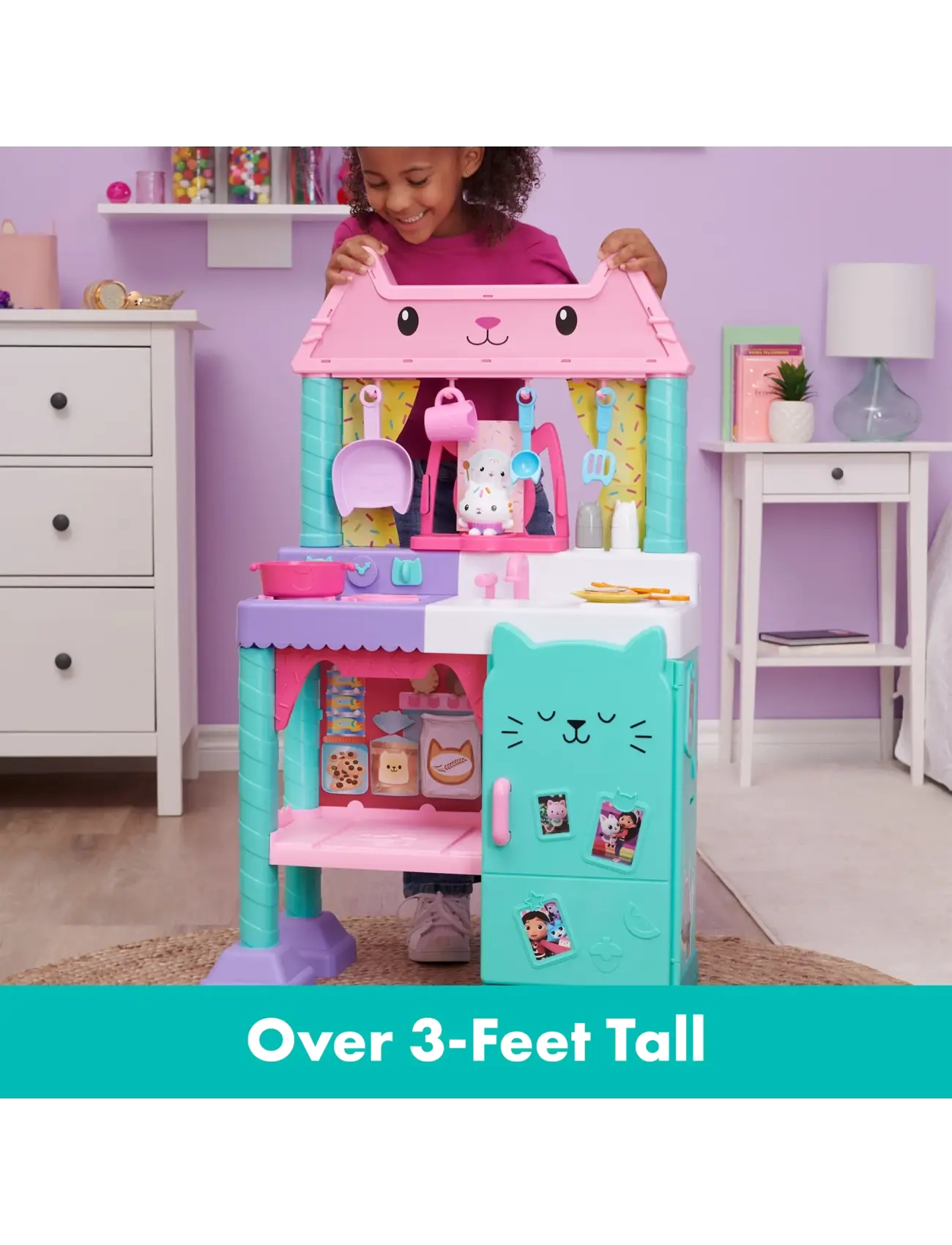 Gabby's Dollhouse - Gabby's Dollhouse Cakey Kitchen - leksakskök & tillbehör - multi - 3