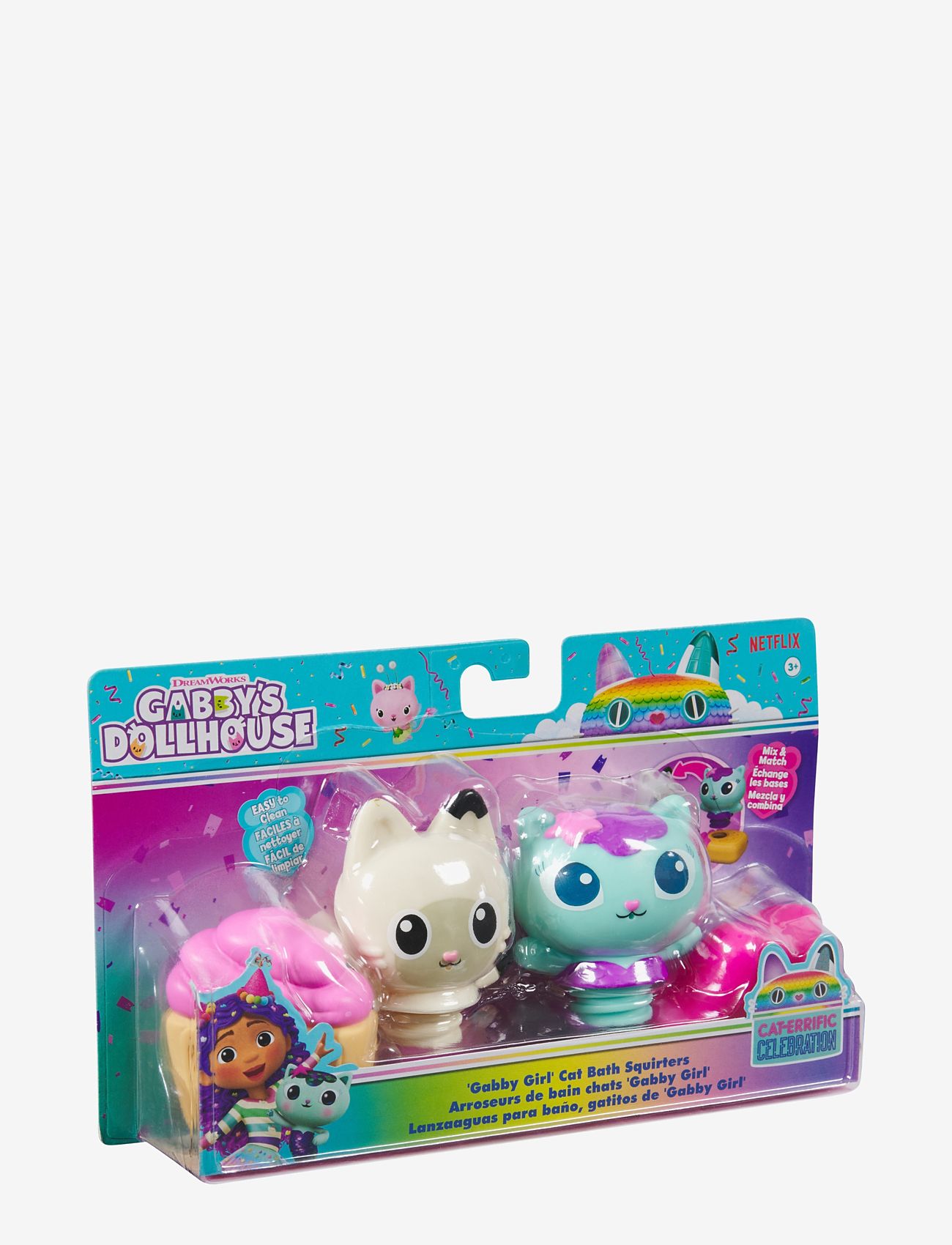 Gabby's Dollhouse - Gabby's Dollhouse Bath Squirter set w/2 figures - lekset - multi - 2