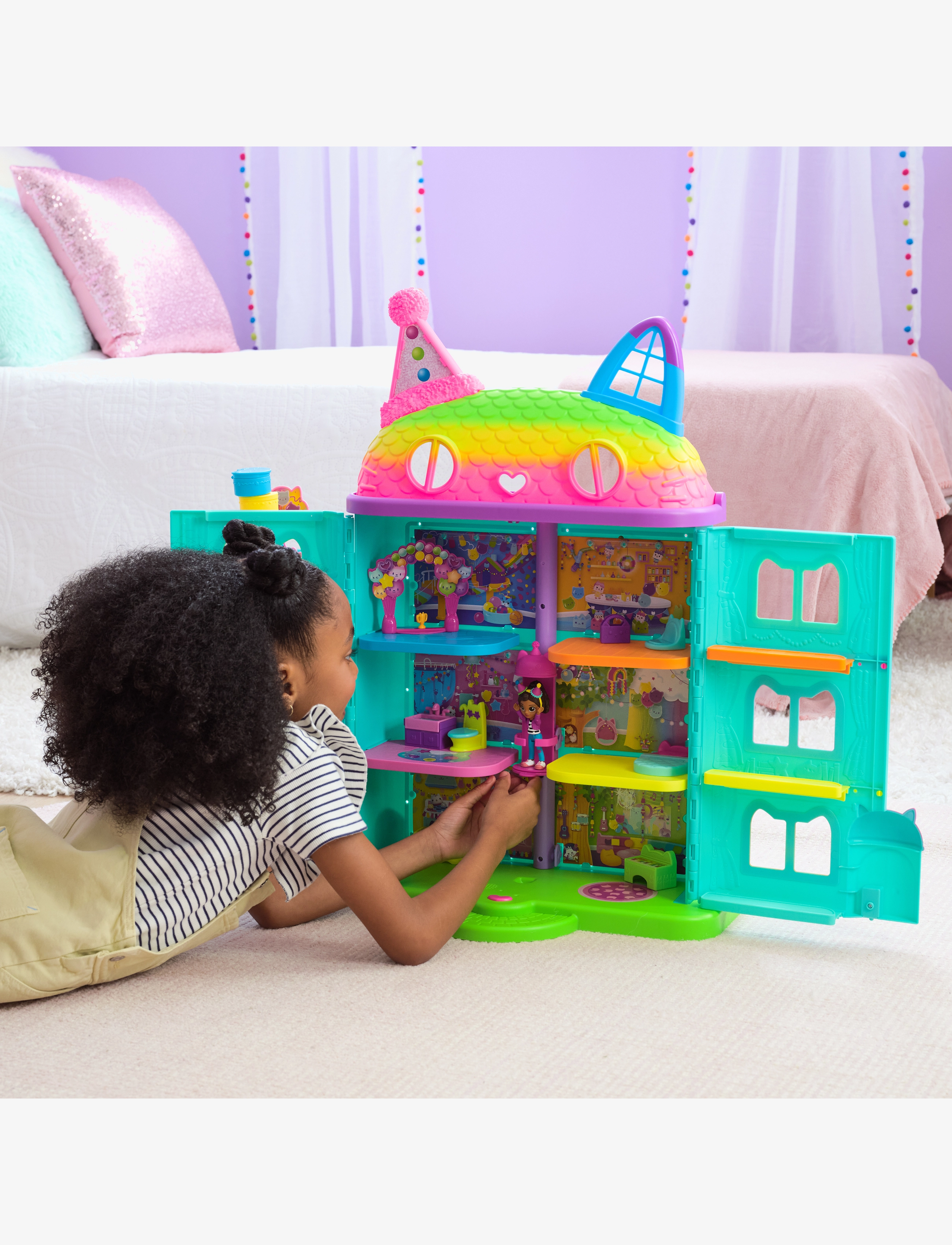Gabby's Dollhouse - Gabby's Dollhouse Celebration Purrfect Dollhouse - multi - 3