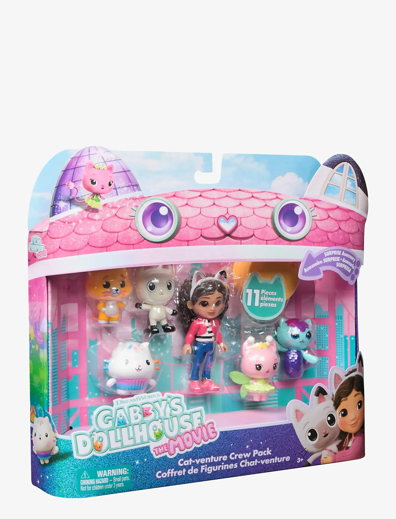 Gabby's Dollhouse - Gabby's Movie Big Cat-Venture 6 Figure Giftset - legesæt - muti - 1