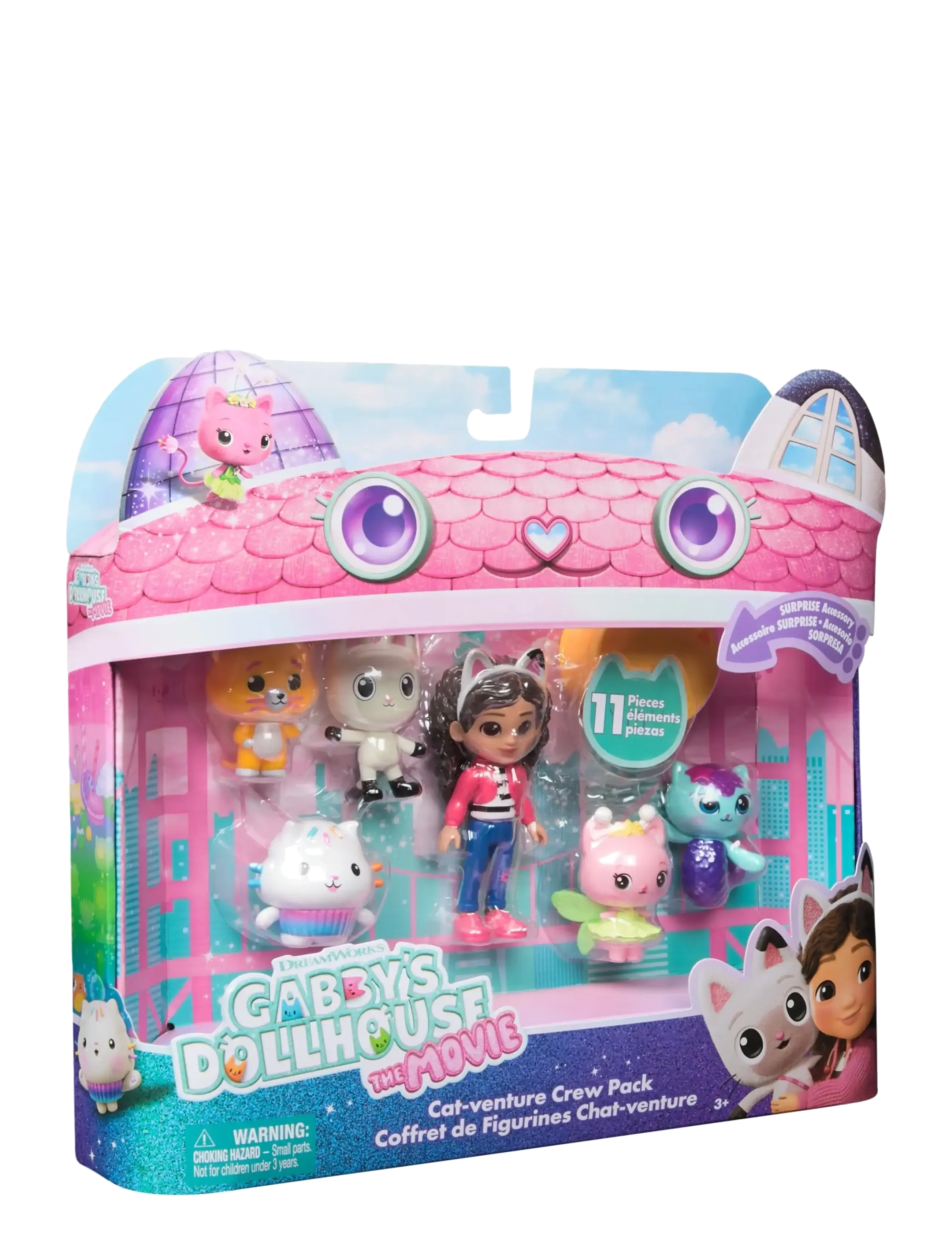 Gabby's Dollhouse - Gabby's Movie Big Cat-Venture 6 Figure Giftset - muti - 1