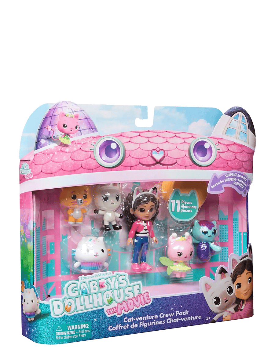 Gabby's Dollhouse - Gabby's Movie Big Cat-Venture 6 Figure Giftset - muti - 1