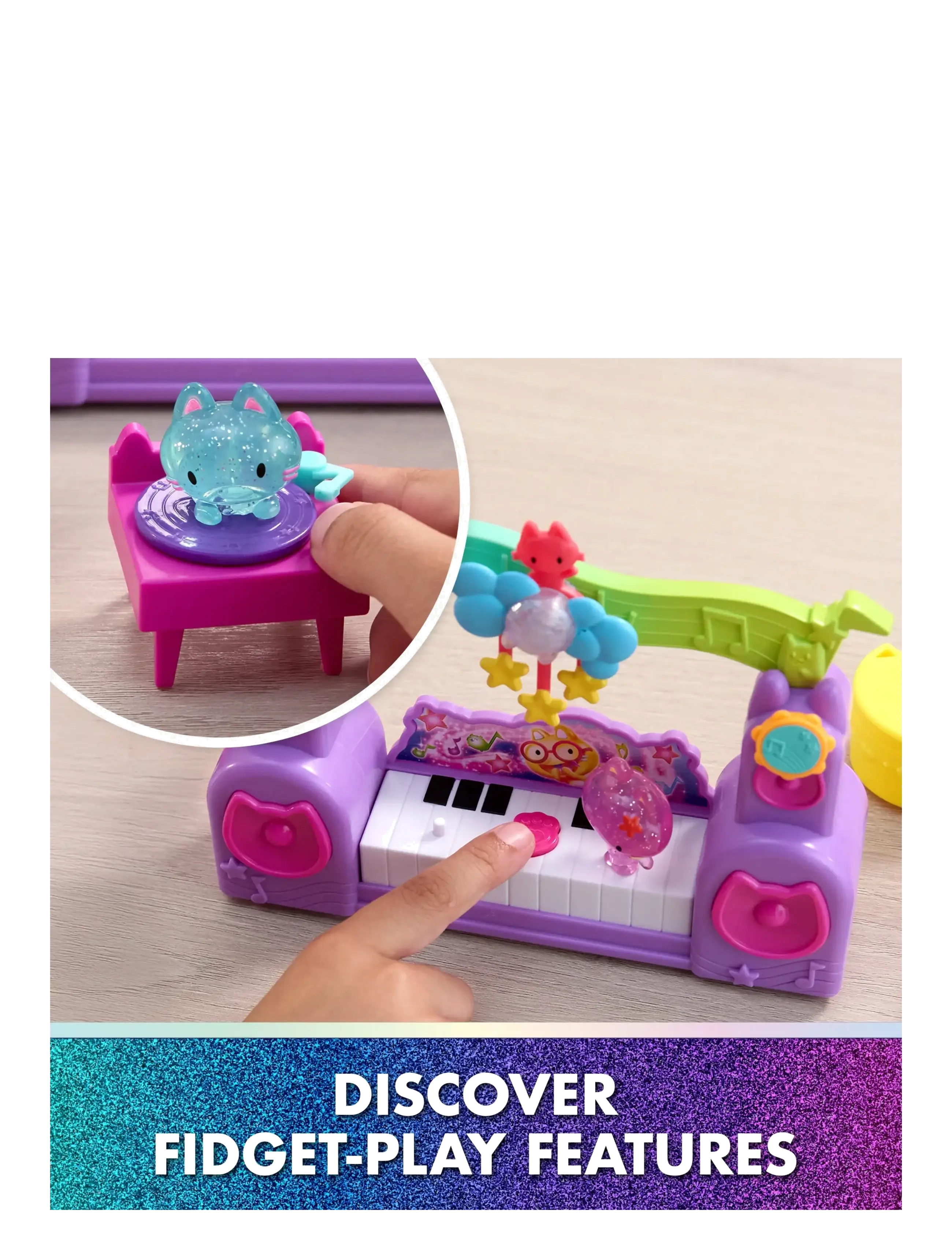 Gabby's Dollhouse - Gabby's Movie Pawsome Party Room Story Set - legesæt - muti - 2