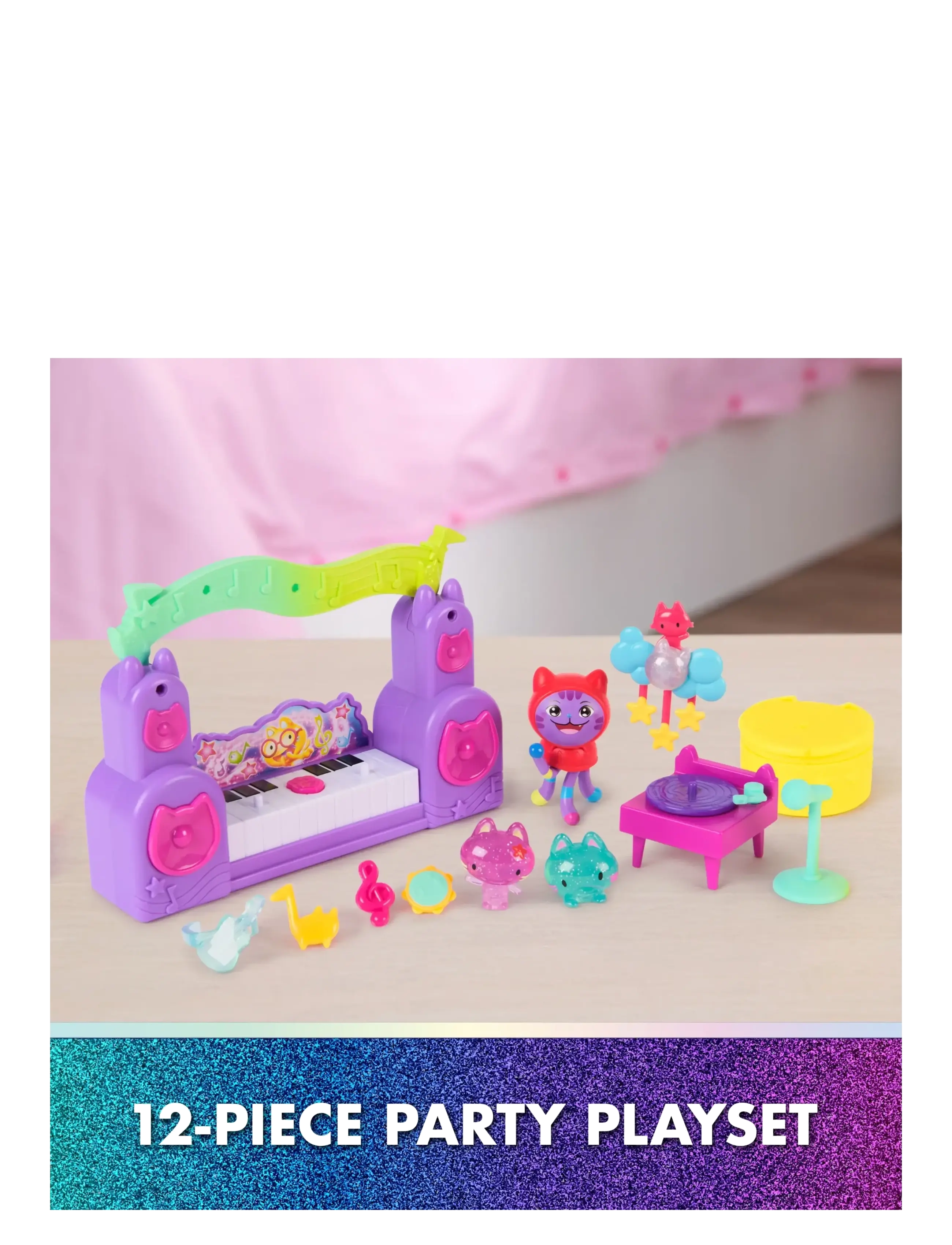 Gabby's Dollhouse - Gabby's Movie Pawsome Party Room Story Set - legesæt - muti - 3