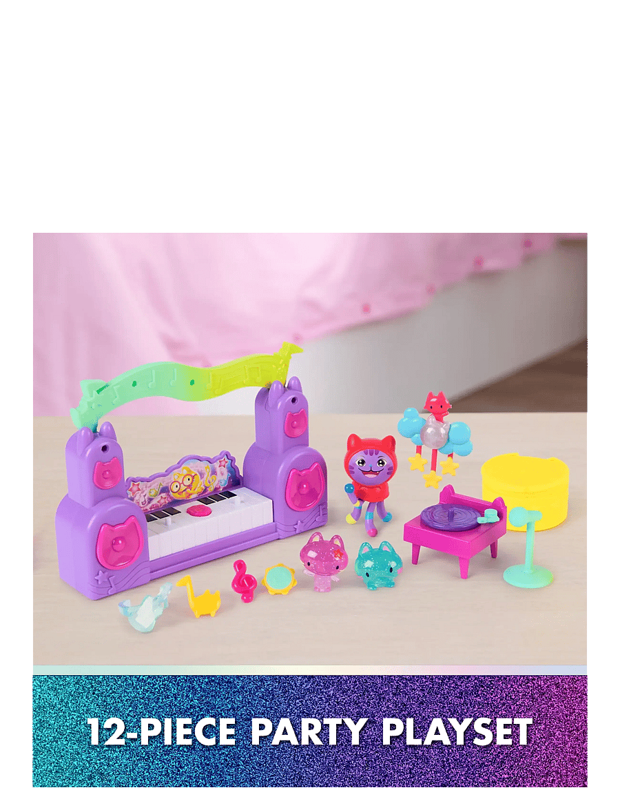 Gabby's Dollhouse - Gabby's Movie Pawsome Party Room Story Set - leikfangasett - muti - 3