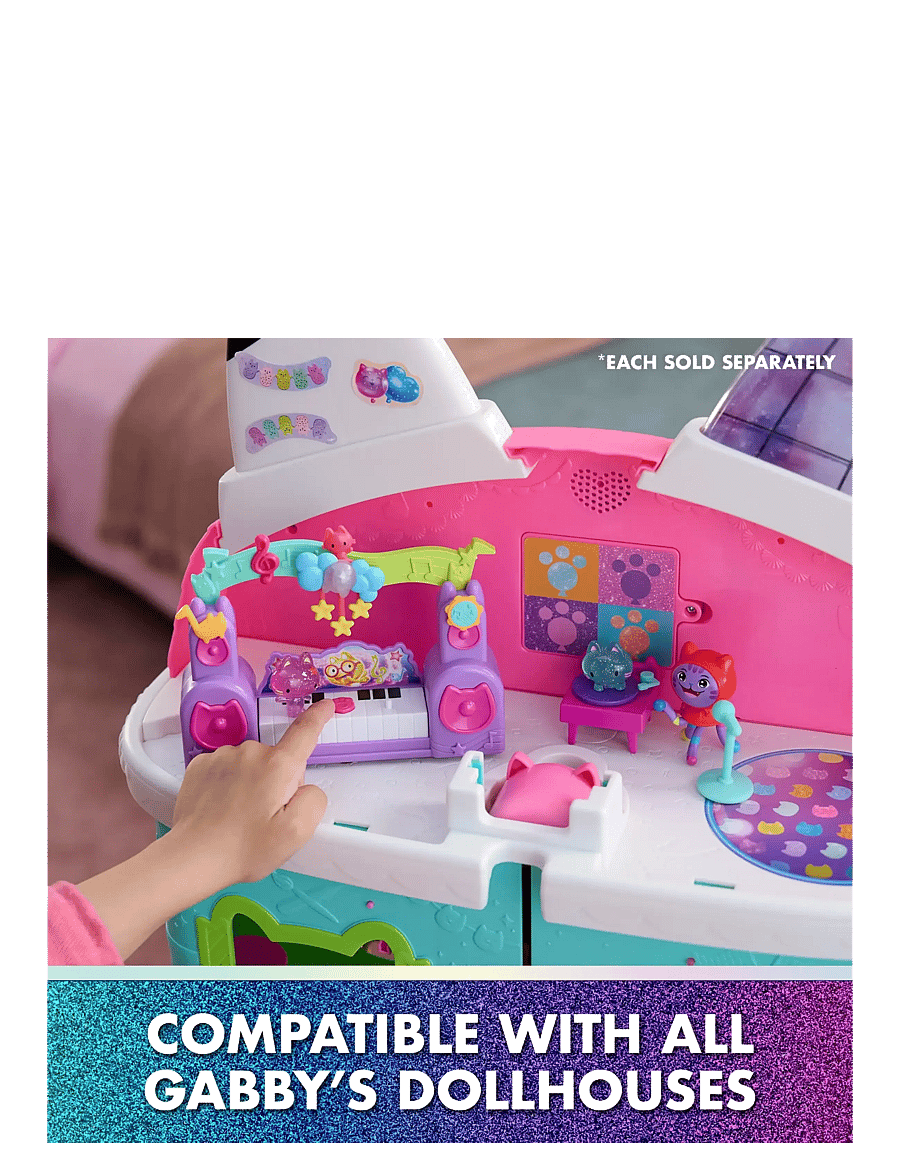 Gabby's Dollhouse - Gabby's Movie Pawsome Party Room Story Set - leikfangasett - muti - 5