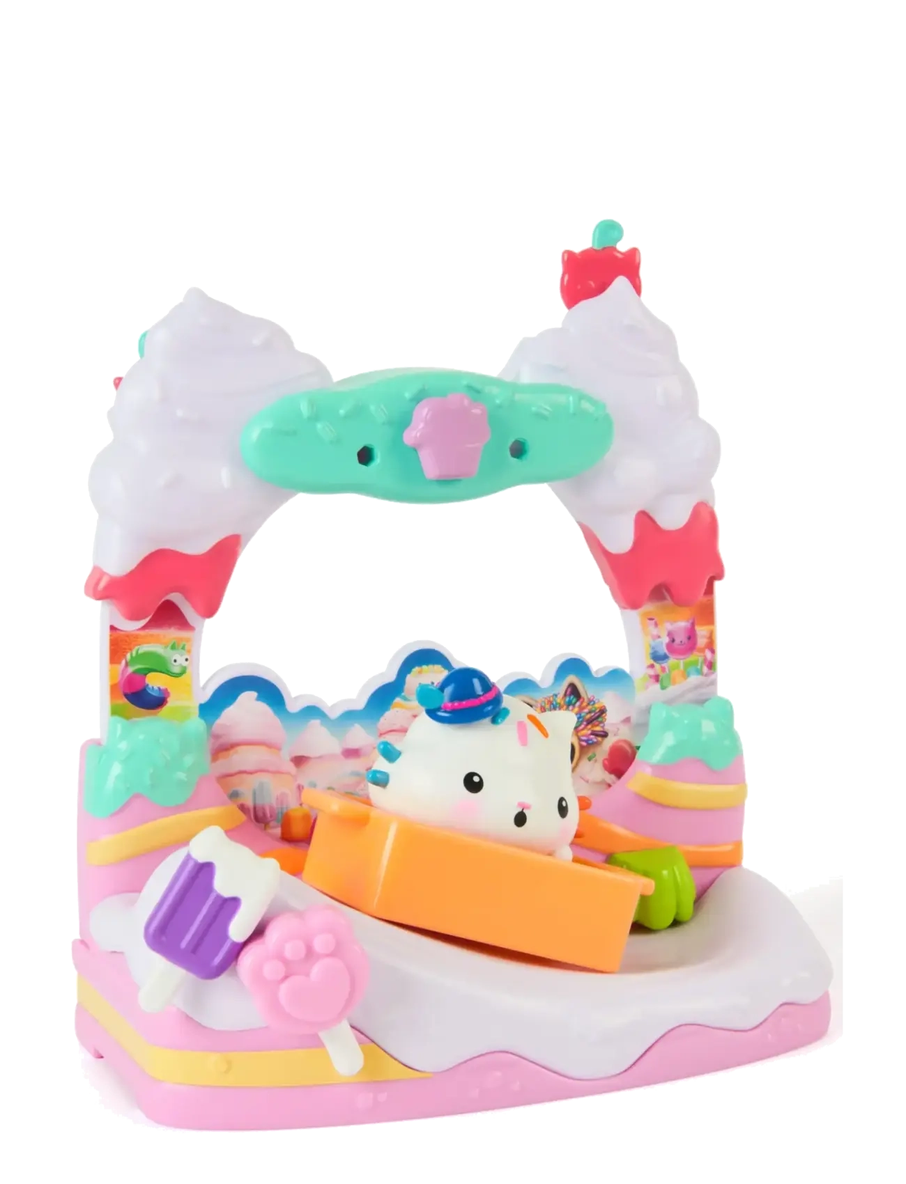 Gabby's Dollhouse Gabby's Movie Balcony - Furrosted Fun - Legetøj - MUTI / pink/rose